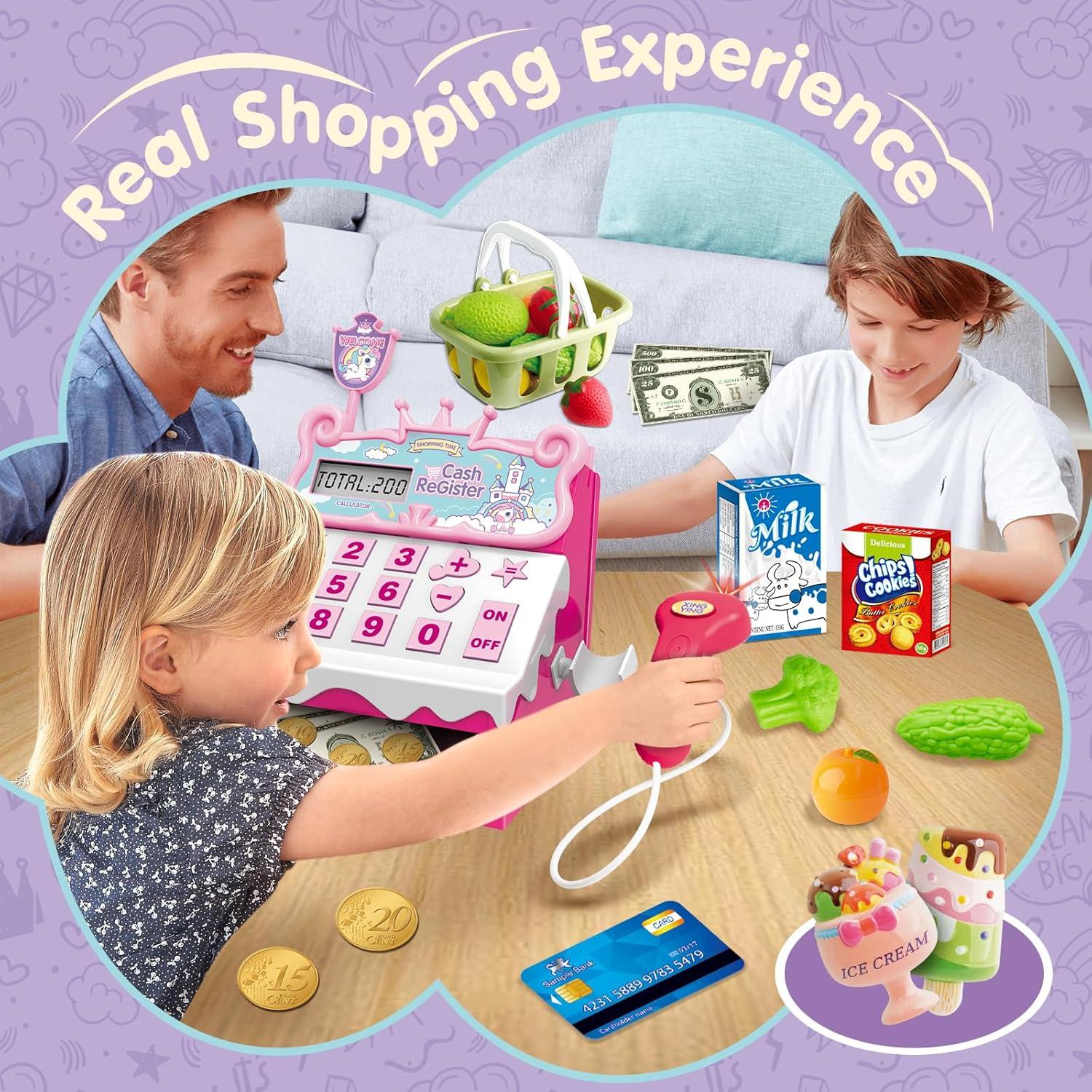 Caja Registradora de Juguete XINGYING con Escáner y Dinero