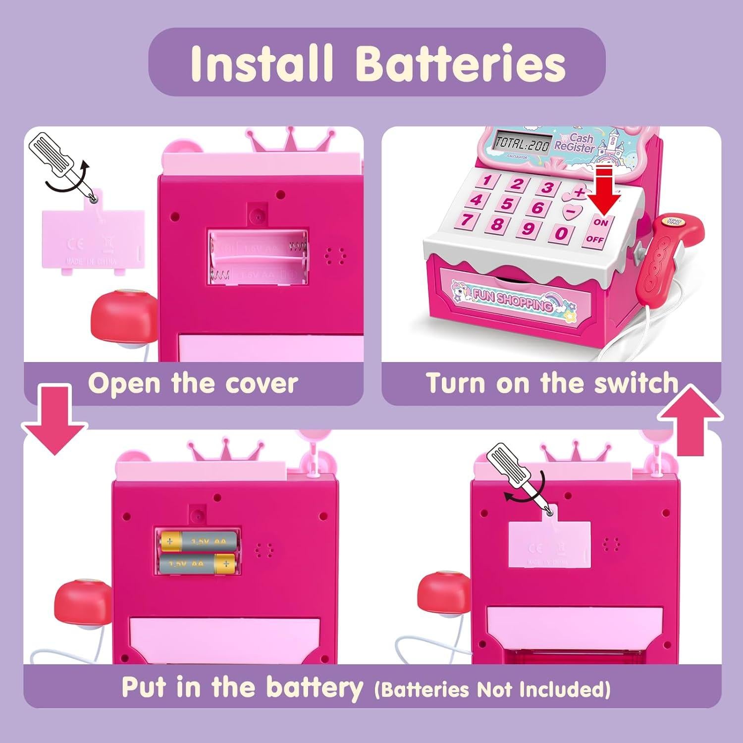 Caja Registradora de Juguete XINGYING con Escáner y Dinero