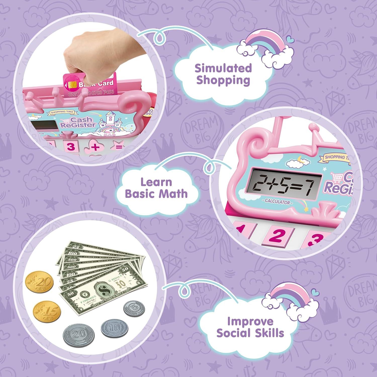 Caja Registradora de Juguete XINGYING con Escáner y Dinero