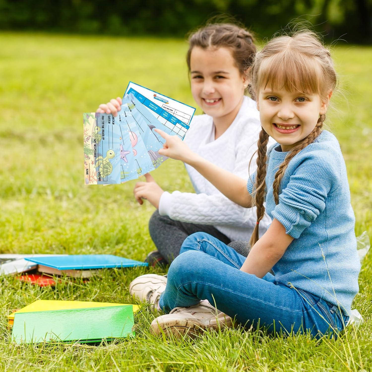 300 Hojas Chequera Falsa Trandraft para Niños - Juego Educativo