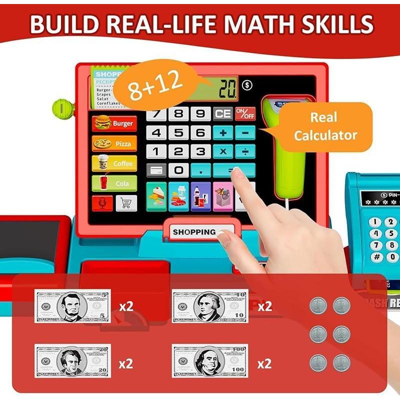 Caja Registradora Electrónica OBEST para Niños con Luz y Sonido