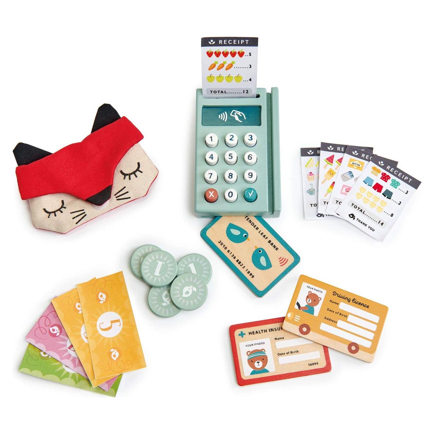 Juego de Caja Registradora Tender Leaf Toys - 24x25x35 cm