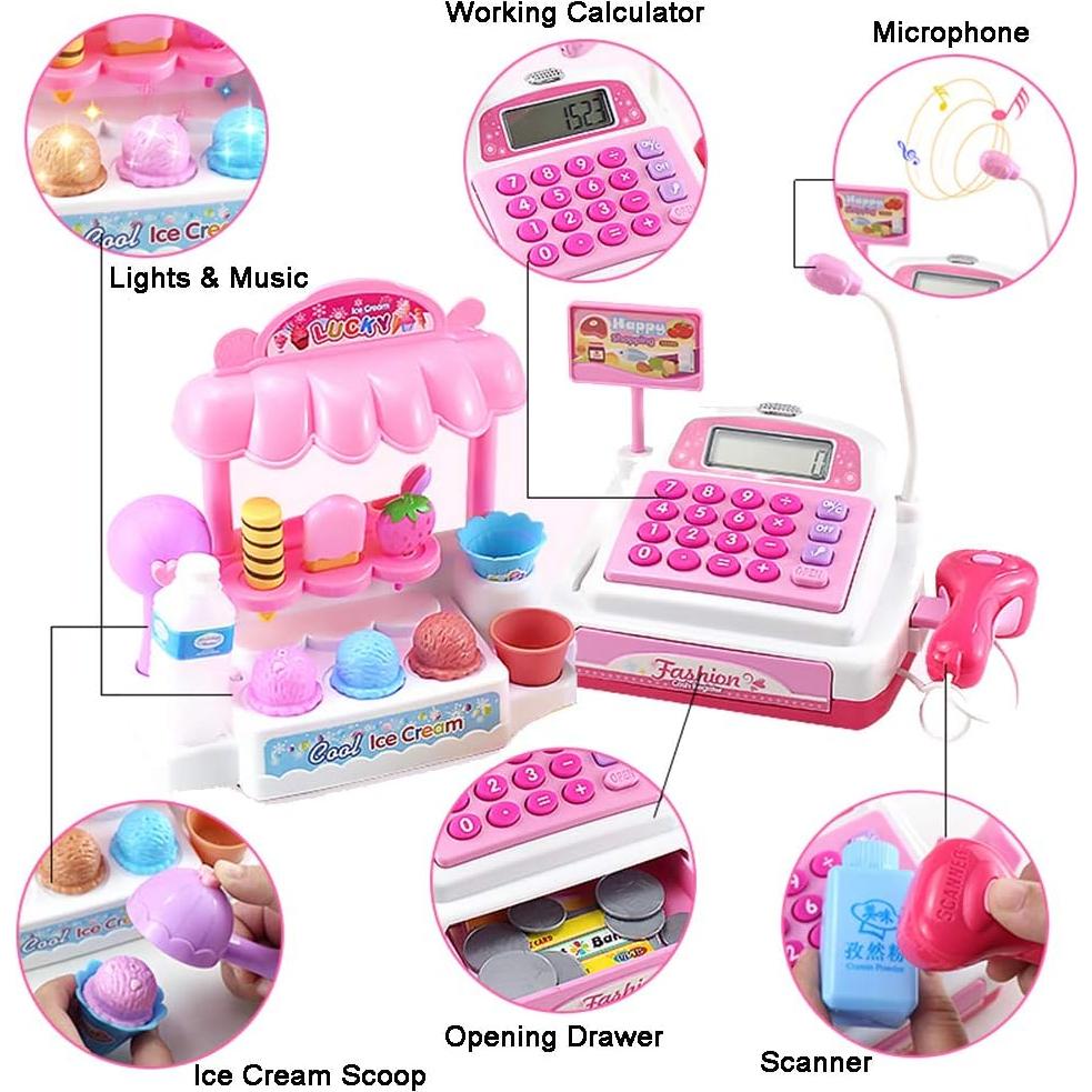 Caja Registradora Mini de Heladería Liberty Imports 40.6x25.4cm