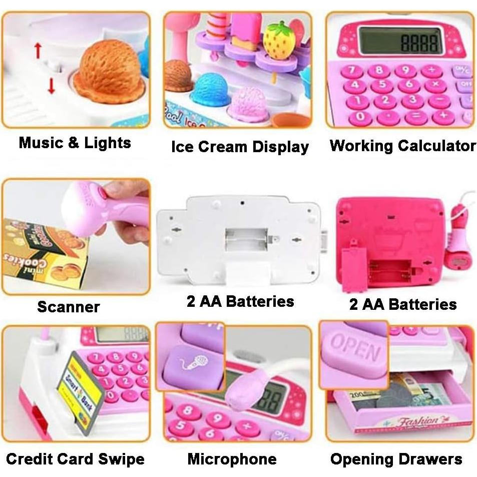 Caja Registradora Mini de Heladería Liberty Imports 40.6x25.4cm