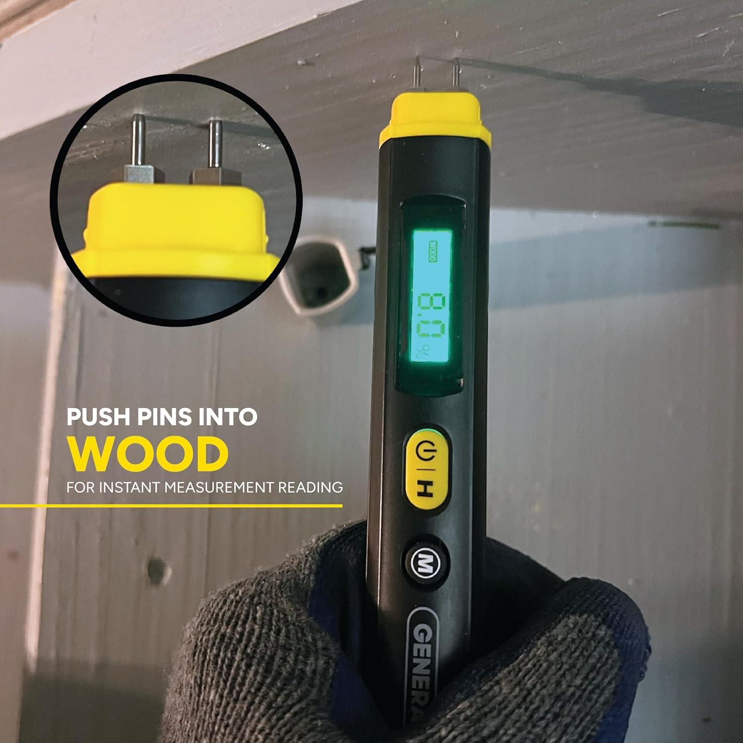 Medidor de Humedad Digital General Tools MMP100 - Compacto y Preciso