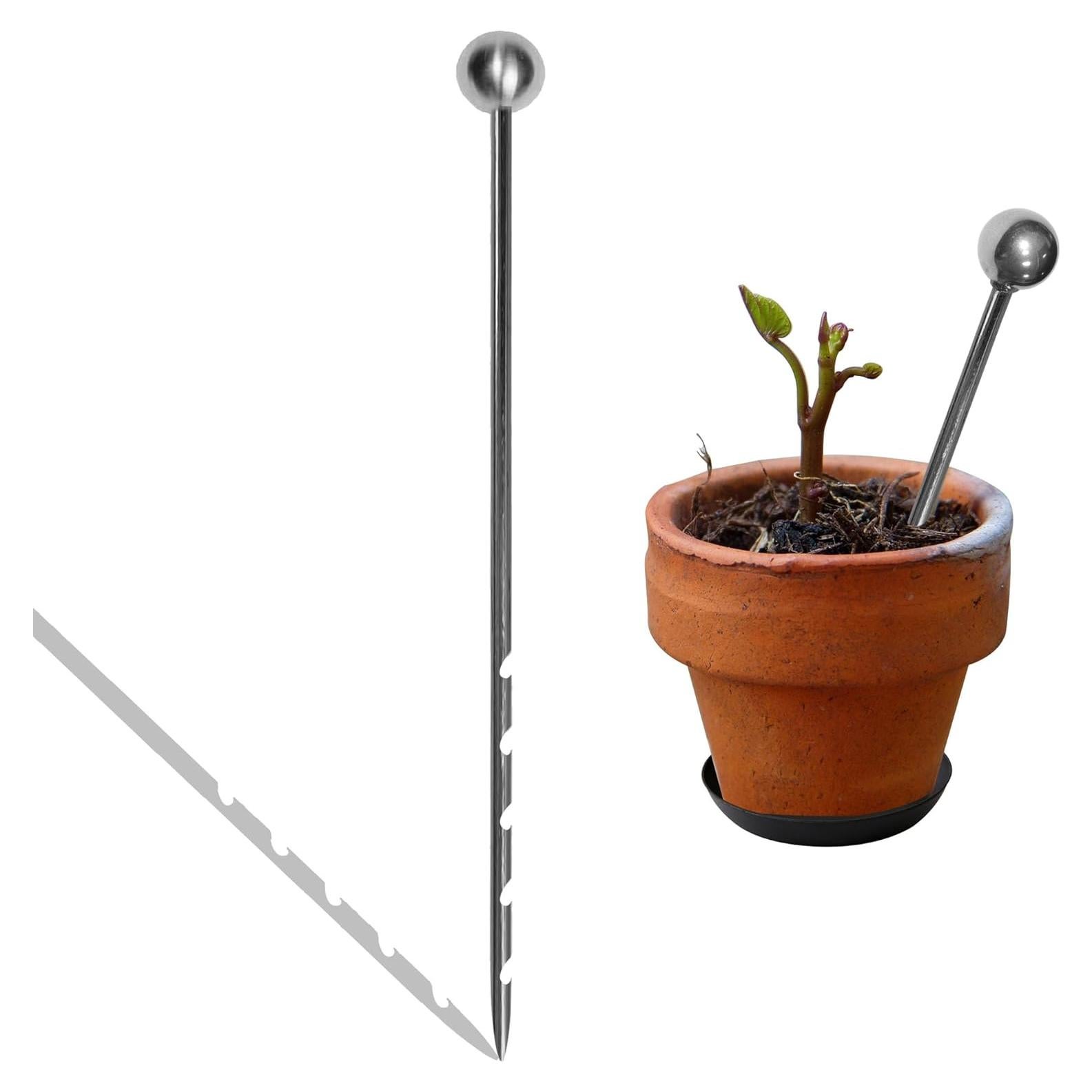 Probe de Suelo de 35 cm Acero Inoxidable para Jardín y Plantas