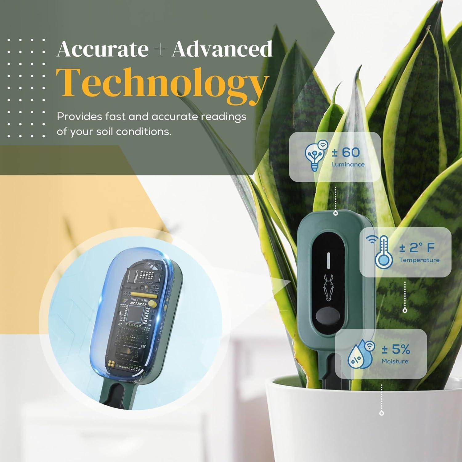 Sensor de Humedad de Suelo Linkstyle AFRA II 3 en 1 IP67