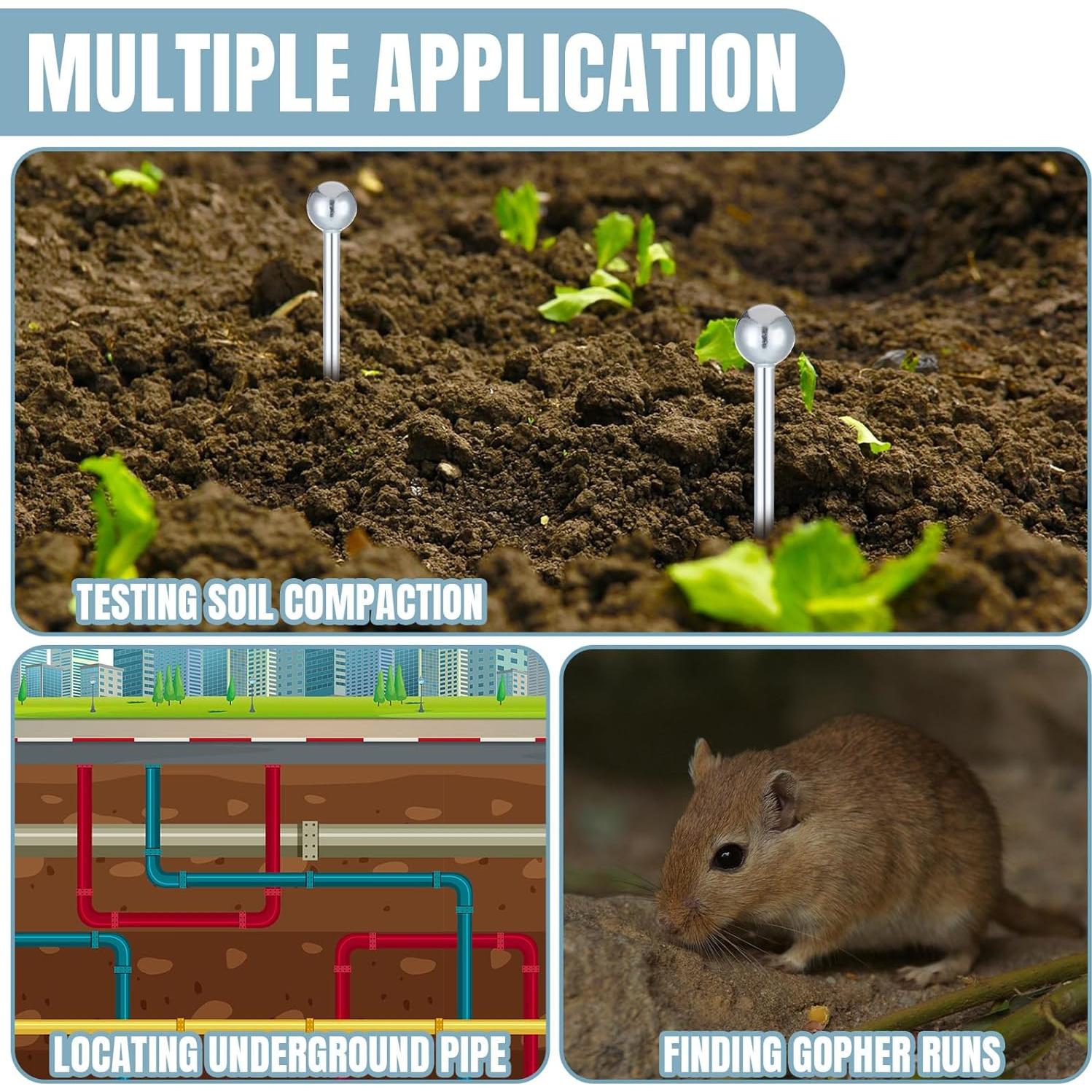 Sonda de Muestreo de Suelo 35 cm Acero Inoxidable Therwen