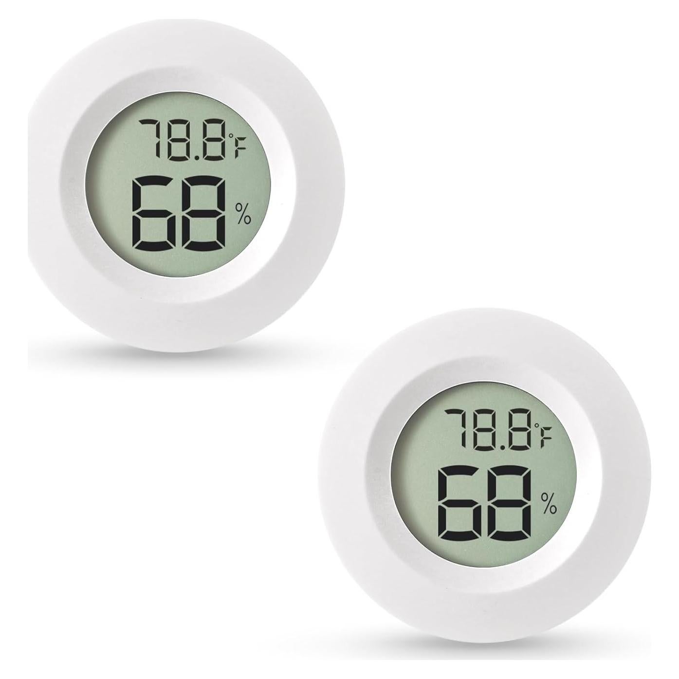 Higrómetro Digital Mini Paquete de 2 A01 Blanco - Temperatura y Humedad