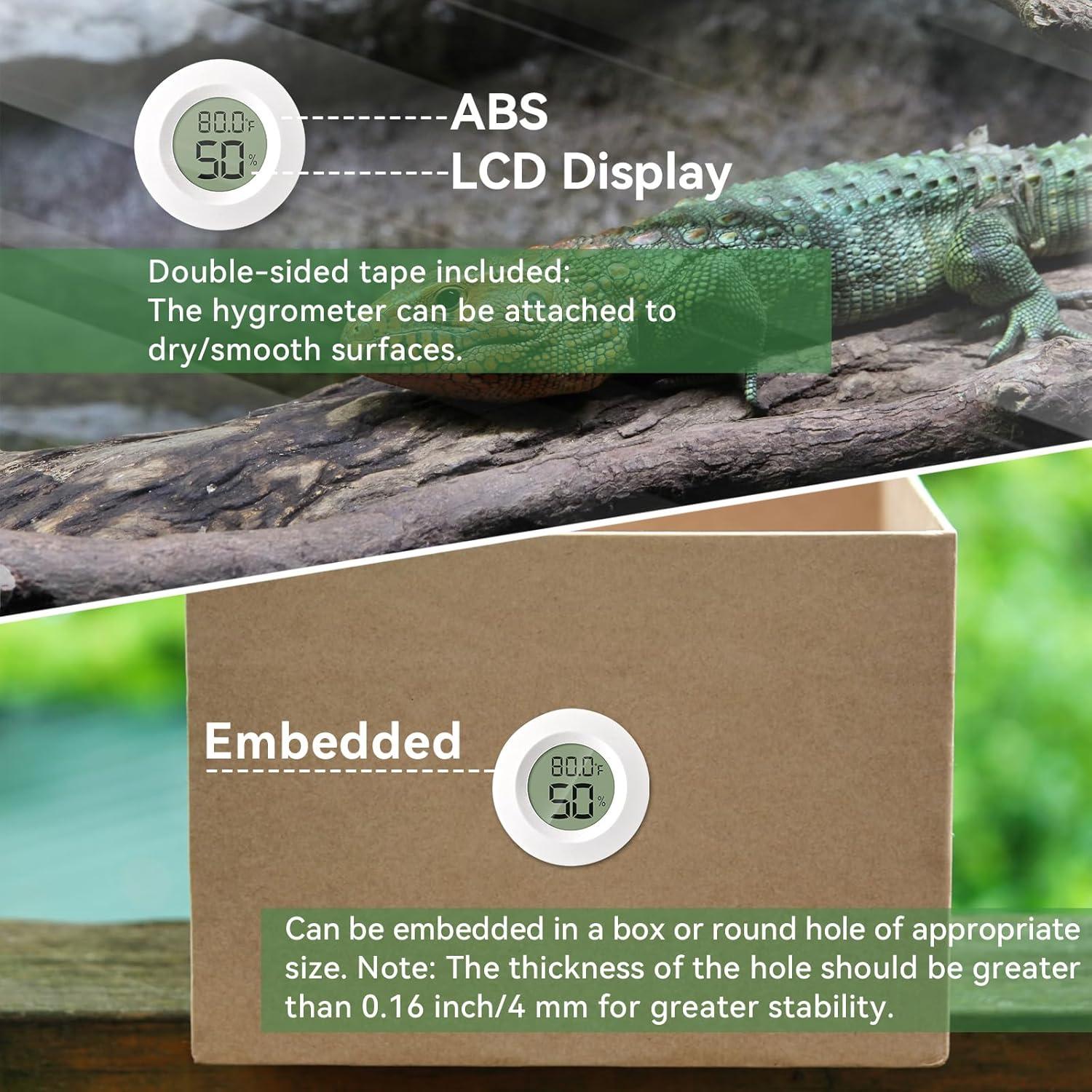 Higrómetro Digital Mini Paquete de 2 A01 Blanco - Temperatura y Humedad