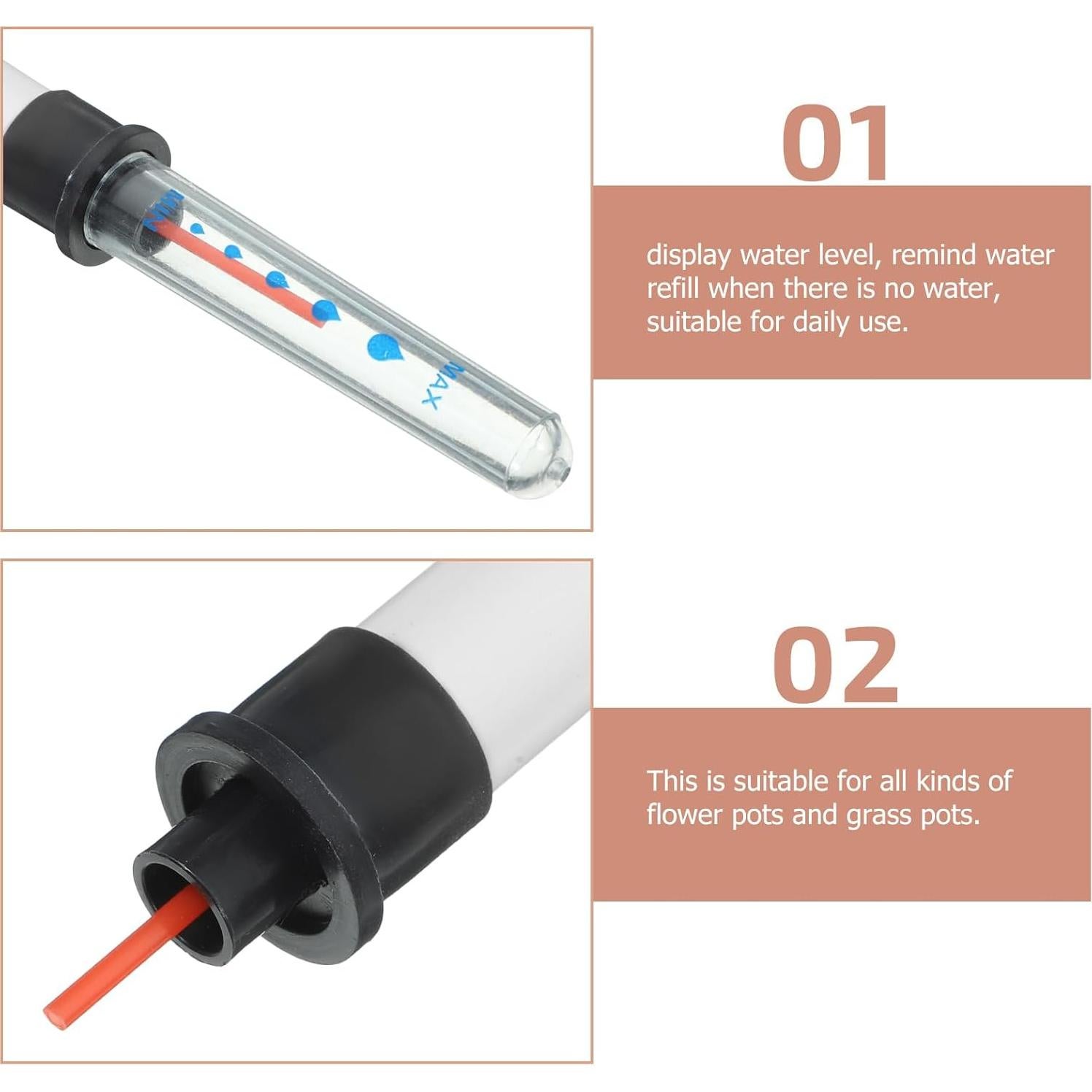Medidores de Nivel de Agua para Plantas GANAZONO 2 Pcs