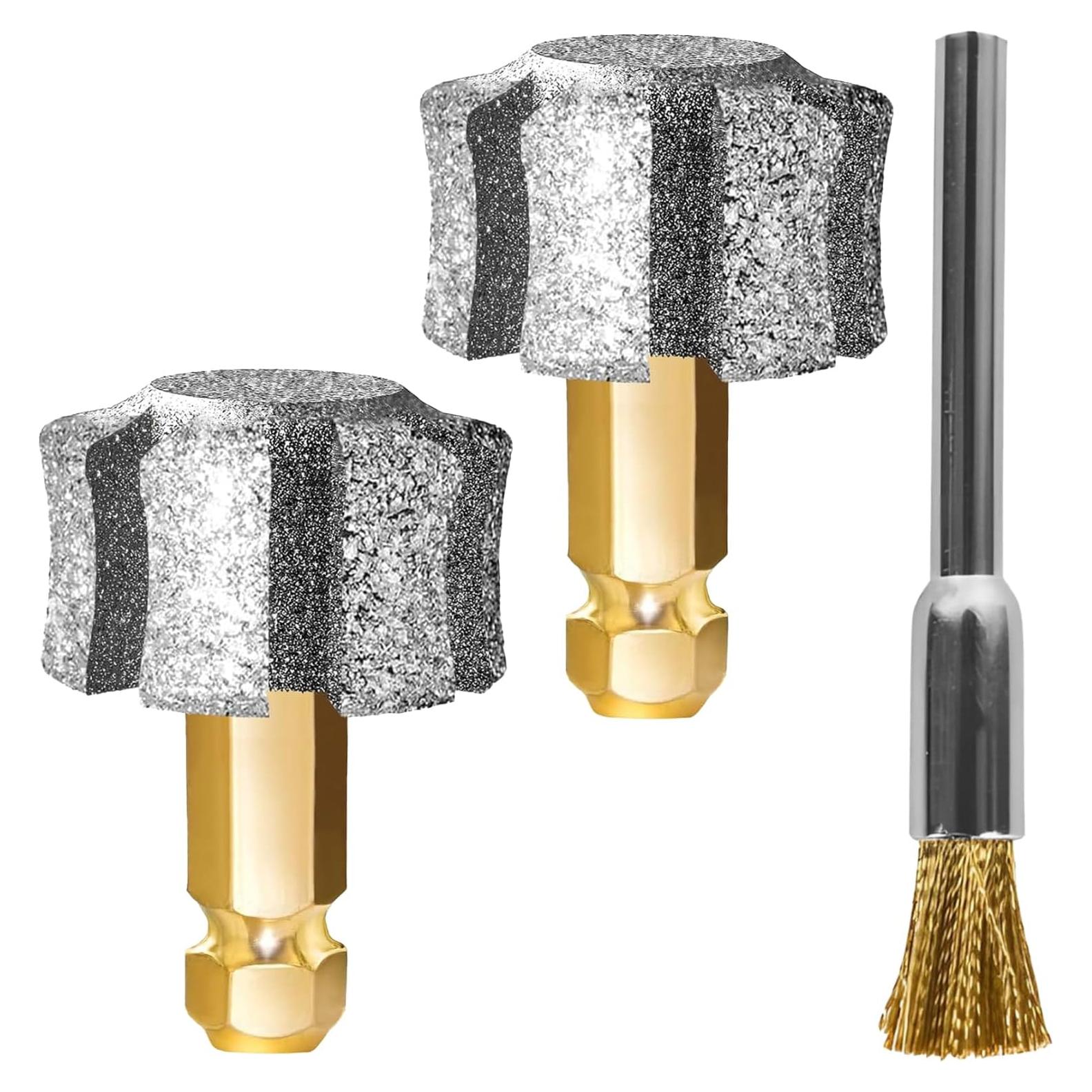 Cabezal de Amoladora de Uñas para Perros LENONG 80# - 2 Piezas