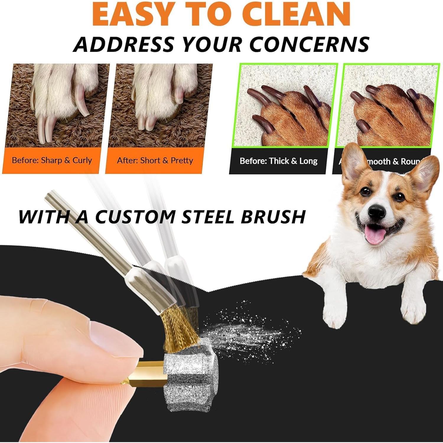 Cabezal de Amoladora de Uñas para Perros LENONG 80# - 2 Piezas