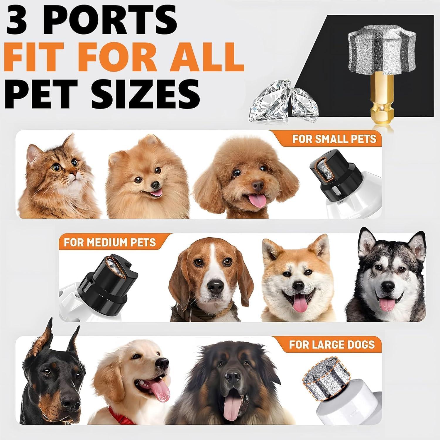 Cabezal de Amoladora de Uñas para Perros LENONG 80# - 2 Piezas