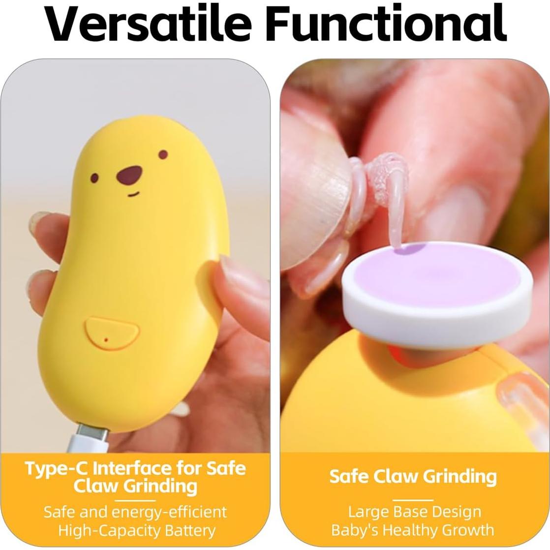 Molinillo de Uñas para Aves MANON ROSA Amarillo - Kit Completo