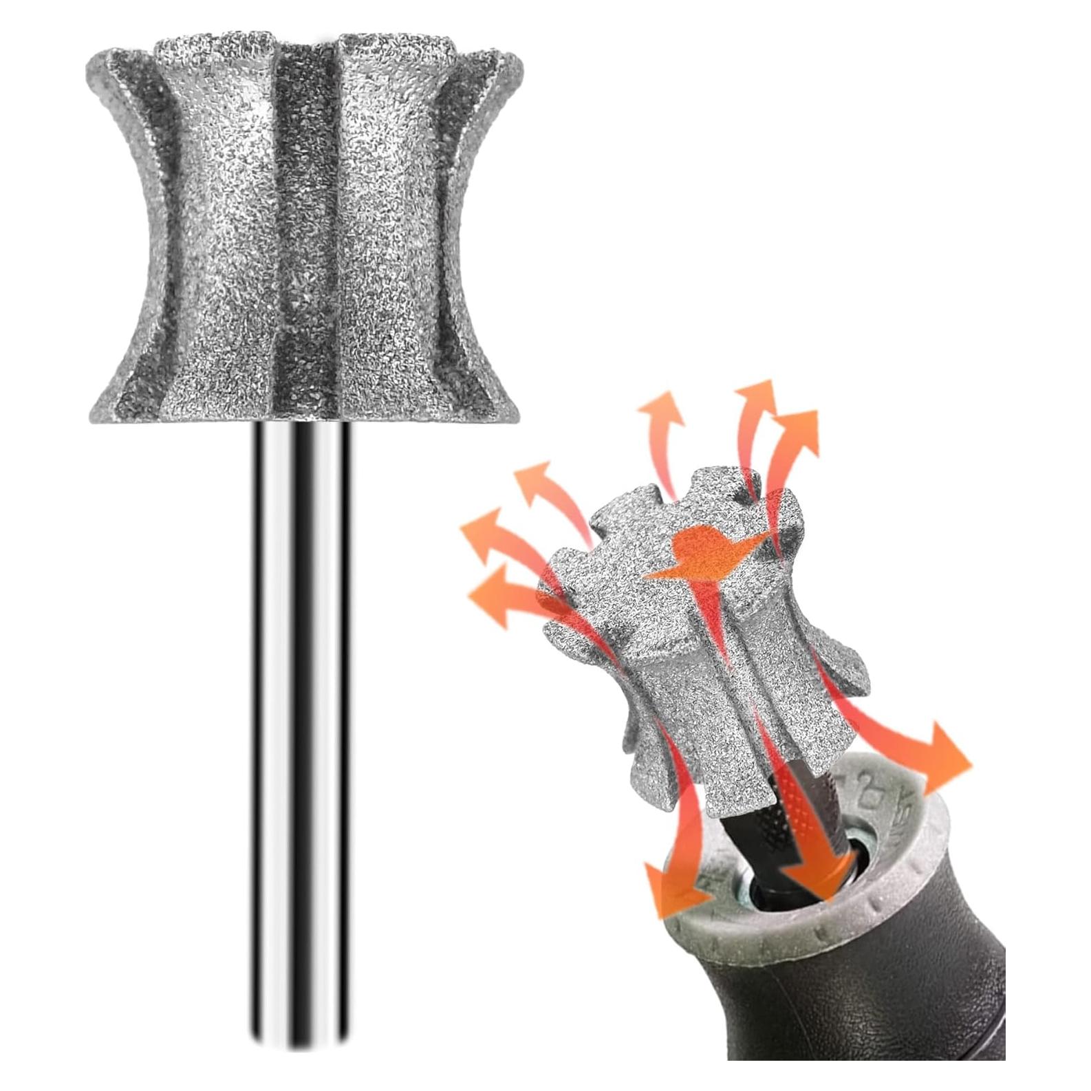 Cabezal de Molienda de Uñas para Mascotas LENONG 80# 3 en 1