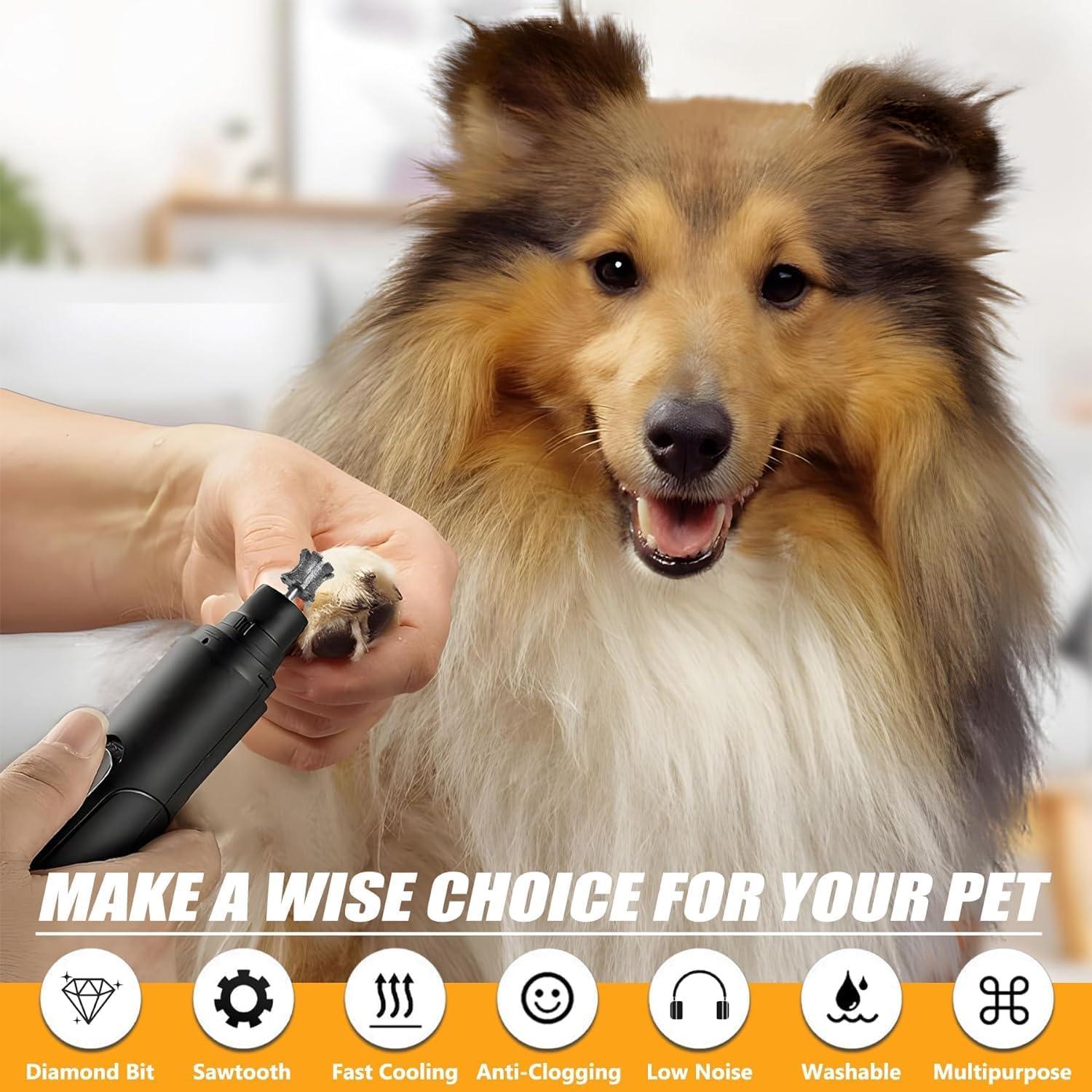 Cabezal de Molienda de Uñas para Mascotas LENONG 80# 3 en 1