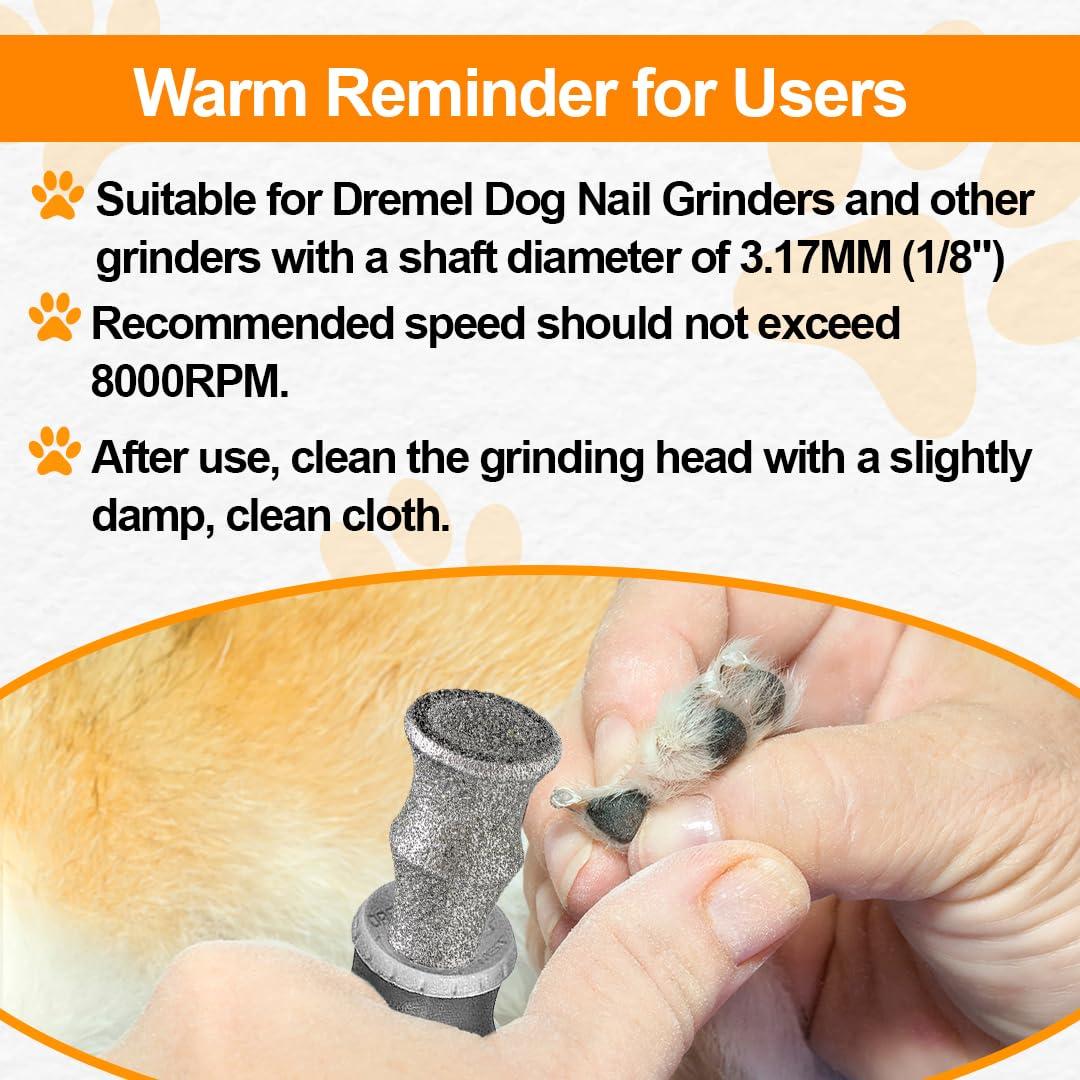 Cabezal de Repuesto BGTEC para Amoladora de Uñas de Mascotas - 2 Piezas