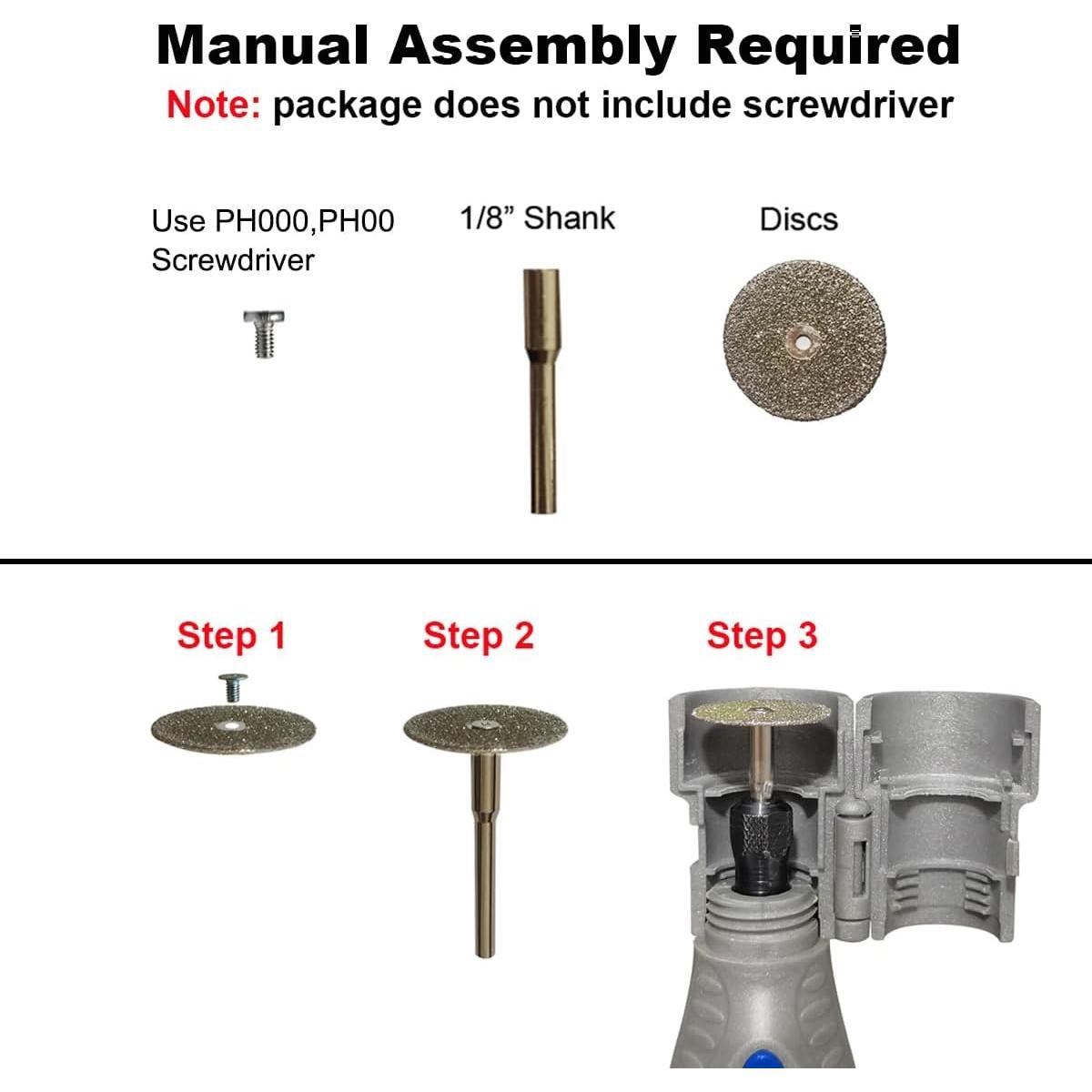 Discos de Lijado para Uñas de Mascotas Oxcearly 6pcs