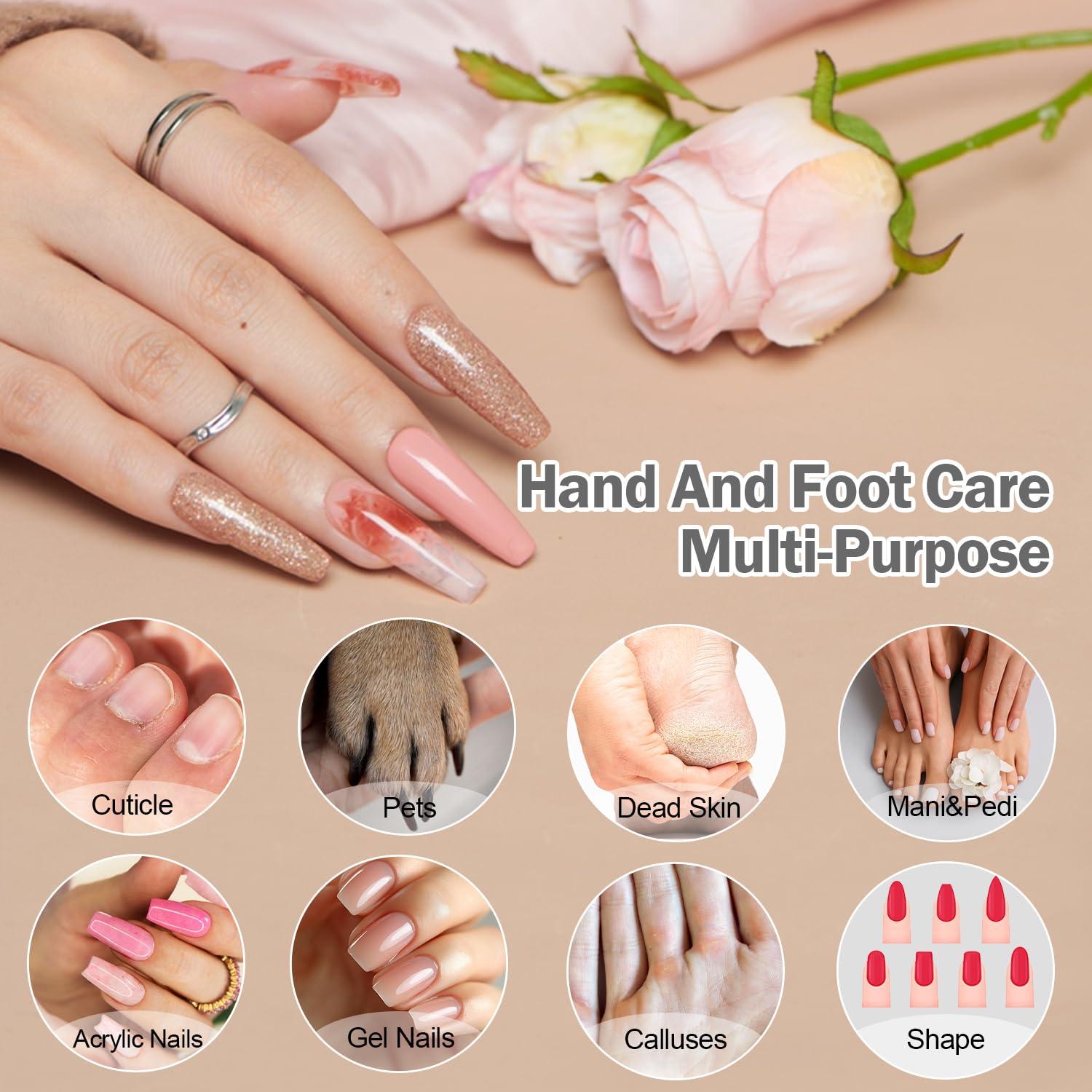 Lima de Uñas Eléctrica Inalámbrica Aleokut 10 Velocidades LED