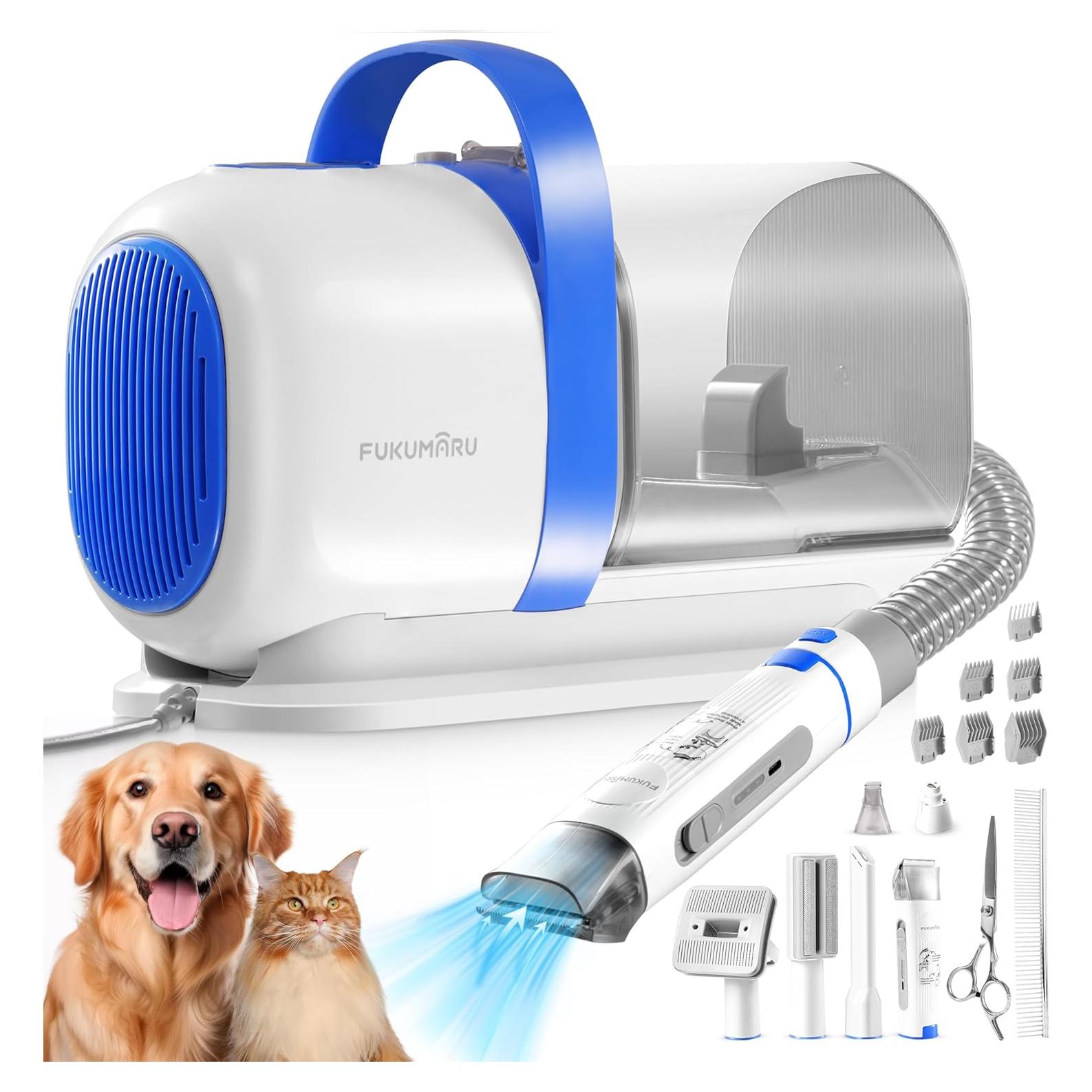 Aspiradora y Kit de Aseo para Mascotas FUKUMARU 2L 6 Herramientas