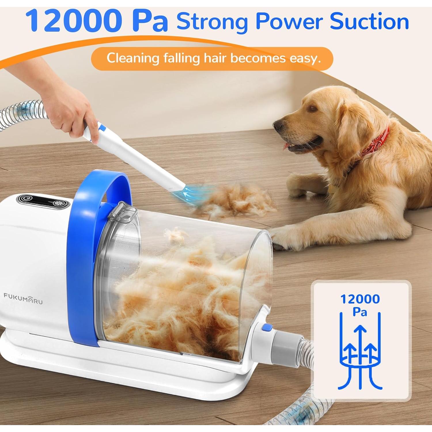 Aspiradora y Kit de Aseo para Mascotas FUKUMARU 2L 6 Herramientas