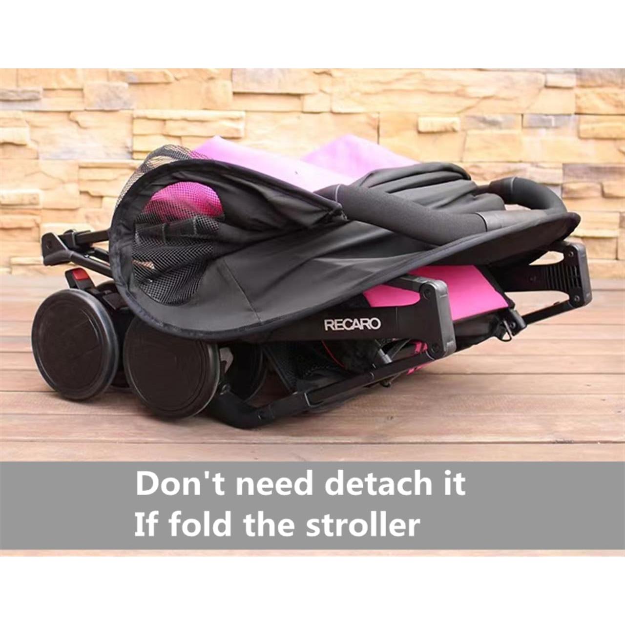 Cubierta de Sombra Grande Universal para Carritos de Bebé - Tela Impermeable UPF50+