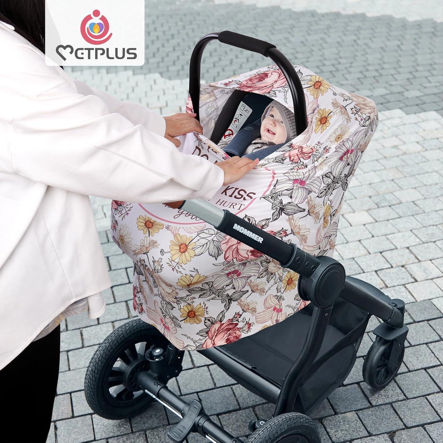Cubierta de Asiento de Coche Metplus para Bebés - Nueva Flor