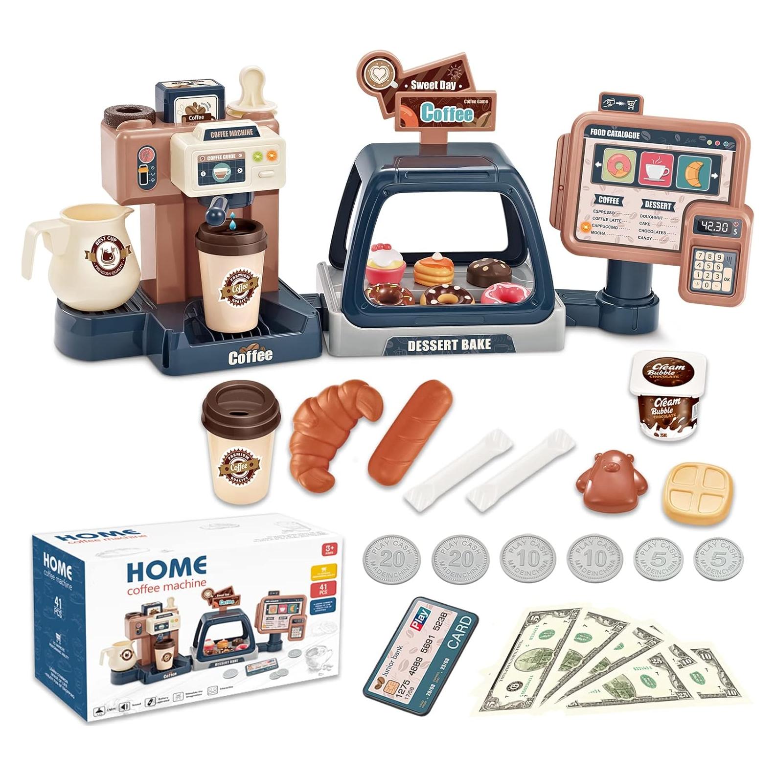 Juguete de Cafetera de Juego Yoliyogo 668-95 3 en 1 para Niños