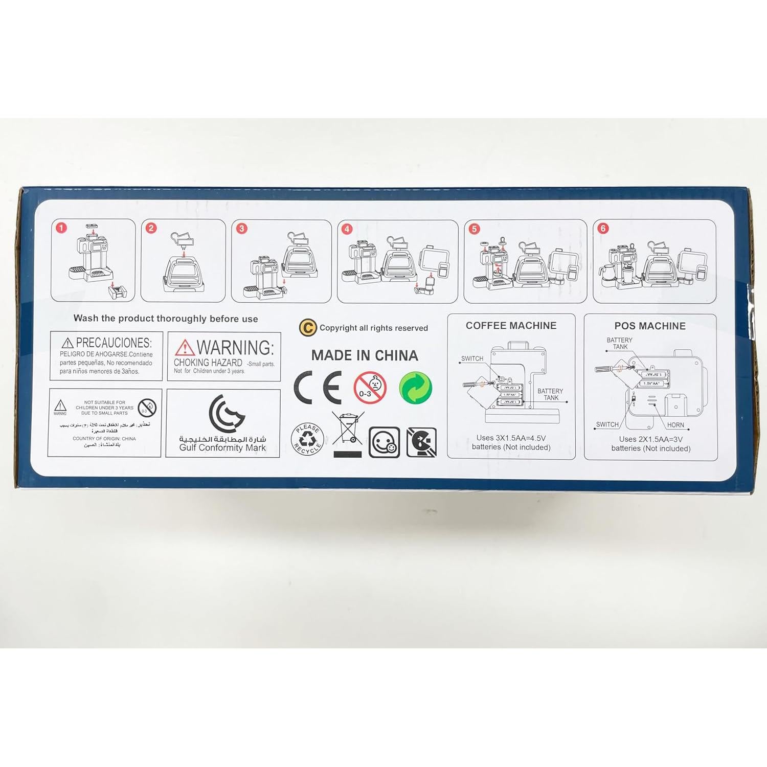 Juguete de Cafetera de Juego Yoliyogo 668-95 3 en 1 para Niños