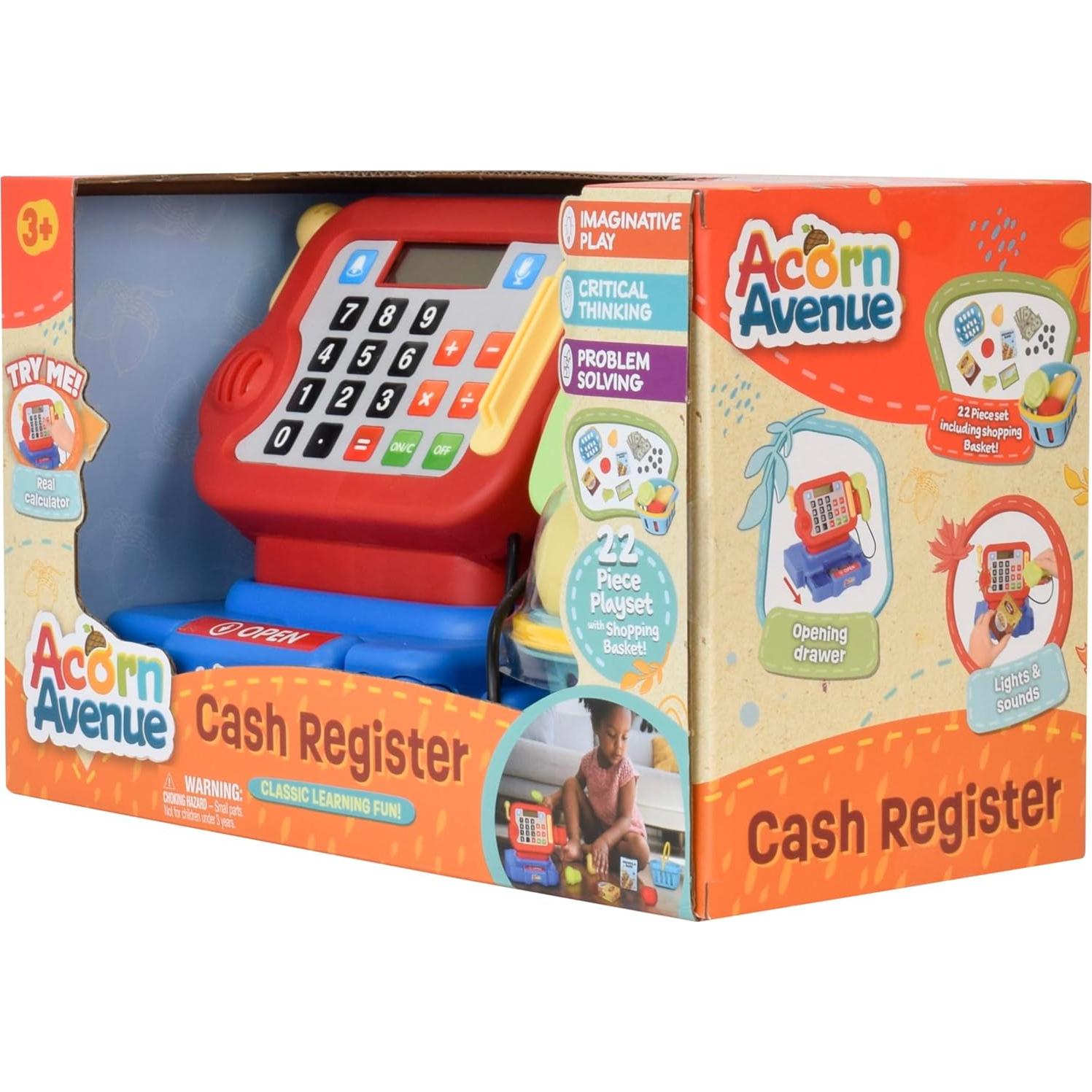 Caja Registradora de Juego Acorn Avenue para Niños 3+