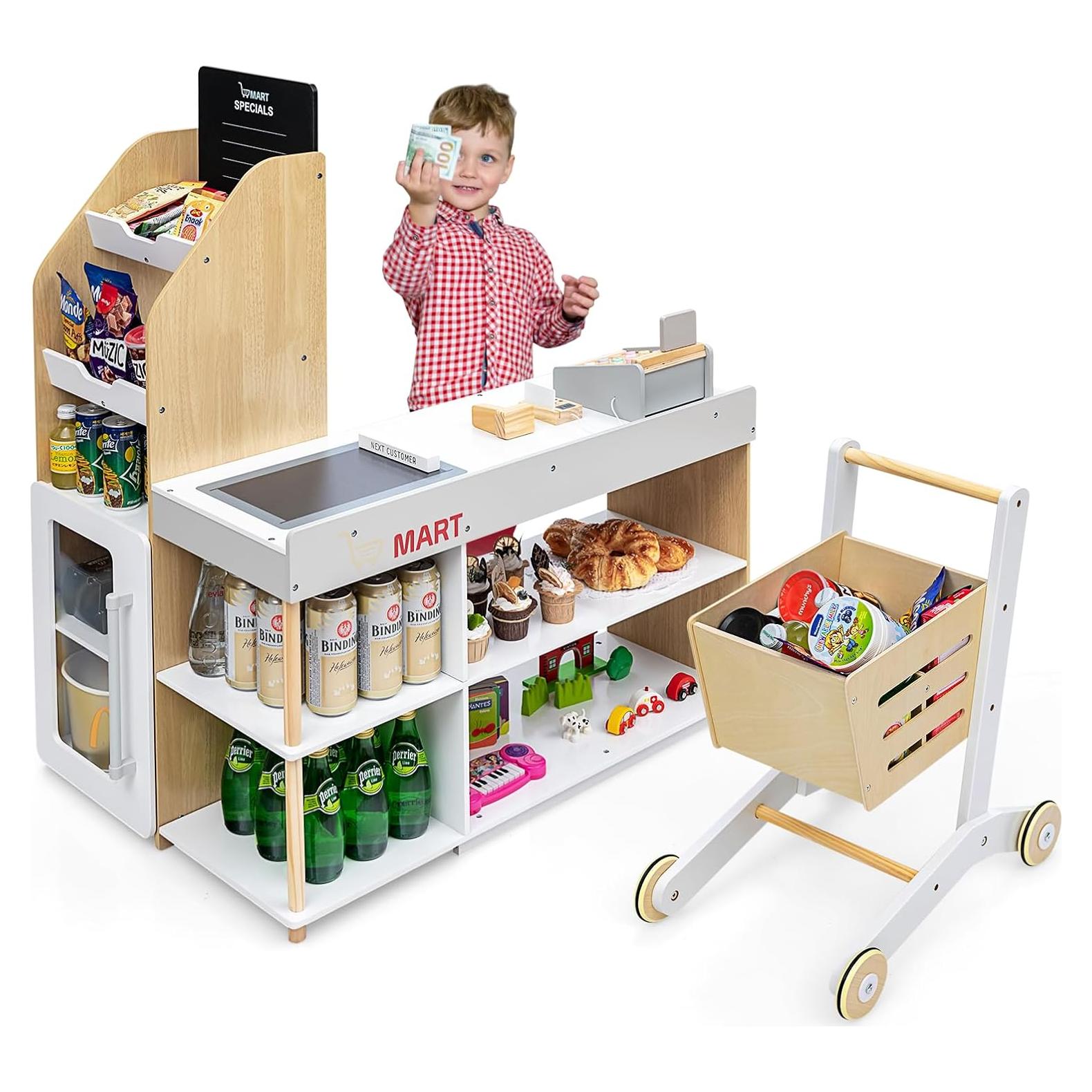 Juego de Tienda de Abarrotes de Madera GLACER 90x62 cm