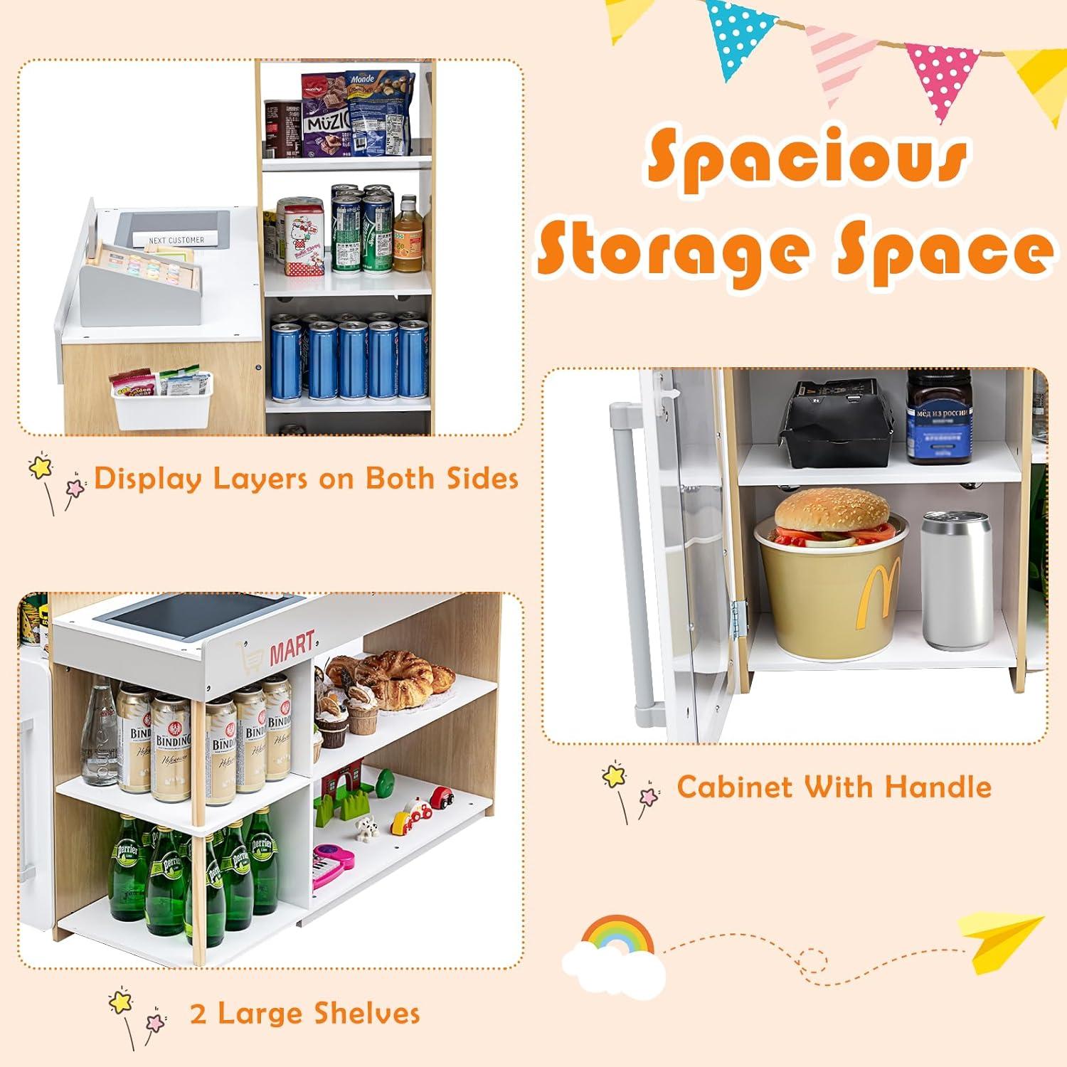 Juego de Tienda de Abarrotes de Madera GLACER 90x62 cm