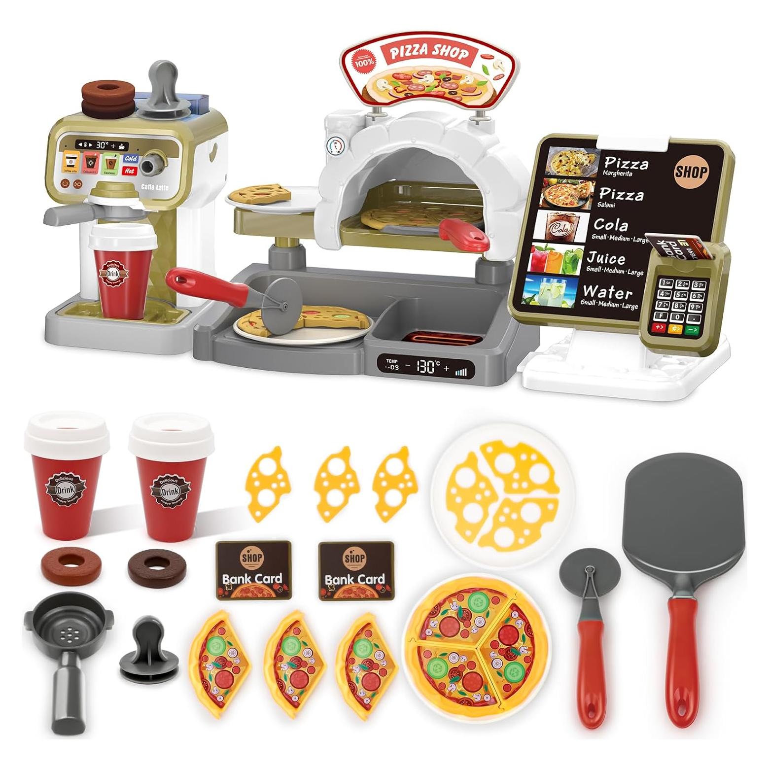 Juego de Imaginación de Café de deAO con Caja Registradora