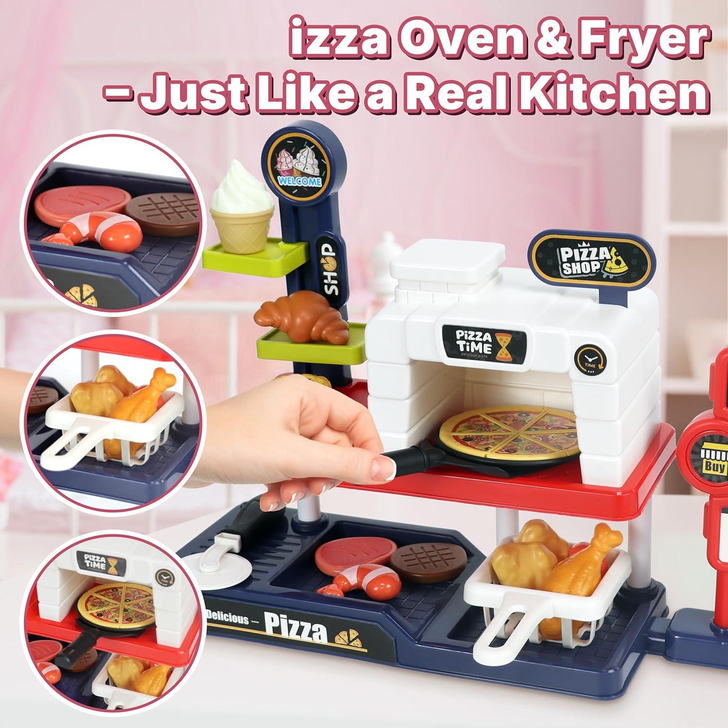 Juego de Cocina de Pizza KiddoKraft - Set Completo para Niños