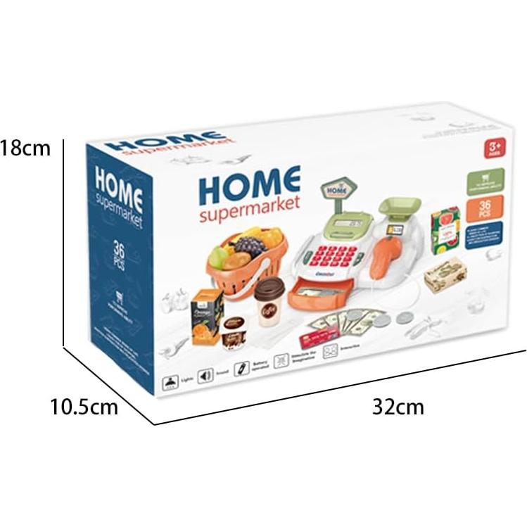 Caja Registradora de Juguete Yoliyogo con Accesorios 36 Piezas