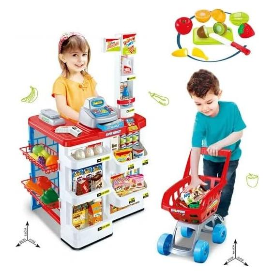 Juego de Supermercado Mundo Toys con Carrito y Caja Registradora