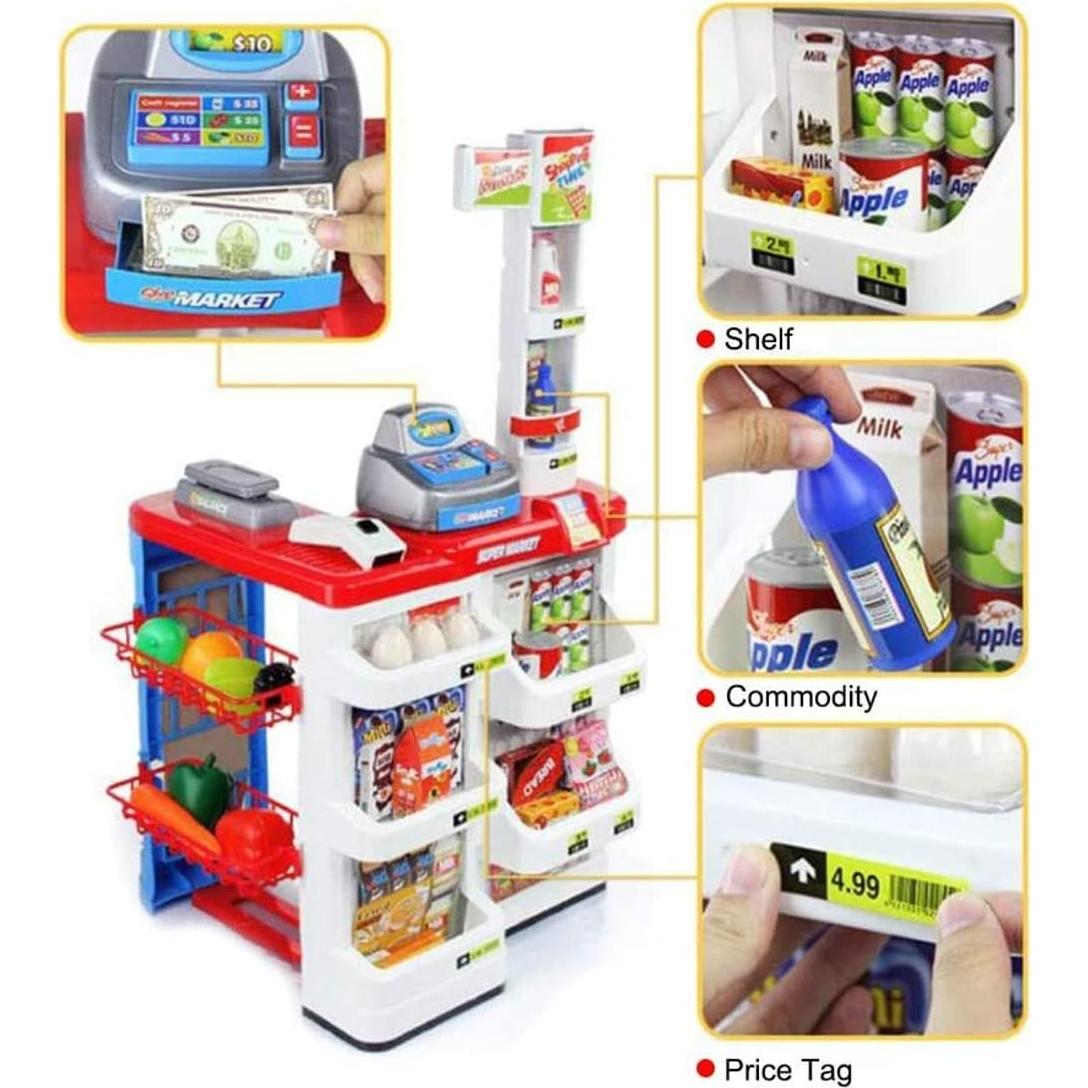 Juego de Supermercado Mundo Toys con Carrito y Caja Registradora