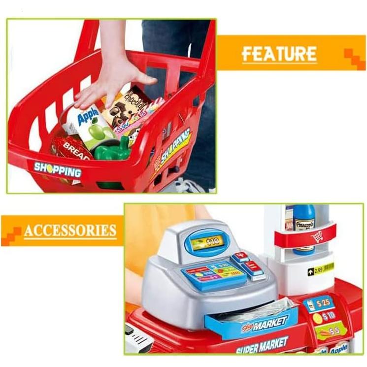 Juego de Supermercado Mundo Toys con Carrito y Caja Registradora