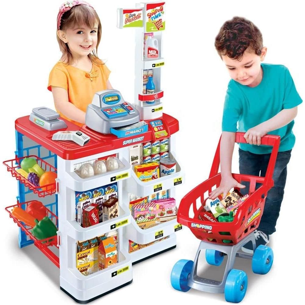 Juego de Supermercado Mundo Toys con Carrito y Caja Registradora