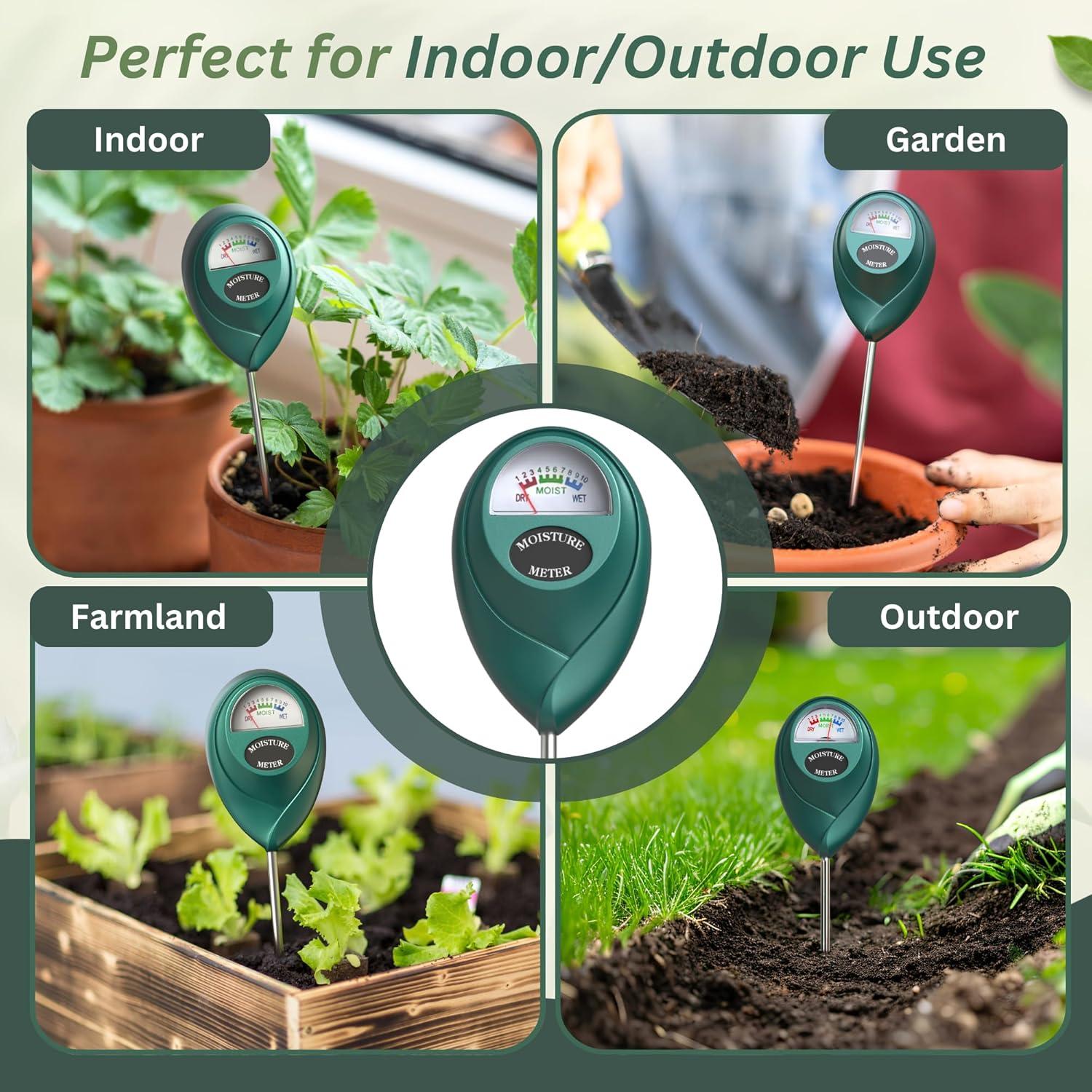 Medidor de Humedad del Suelo Garden Rituals 67.7g Compacto