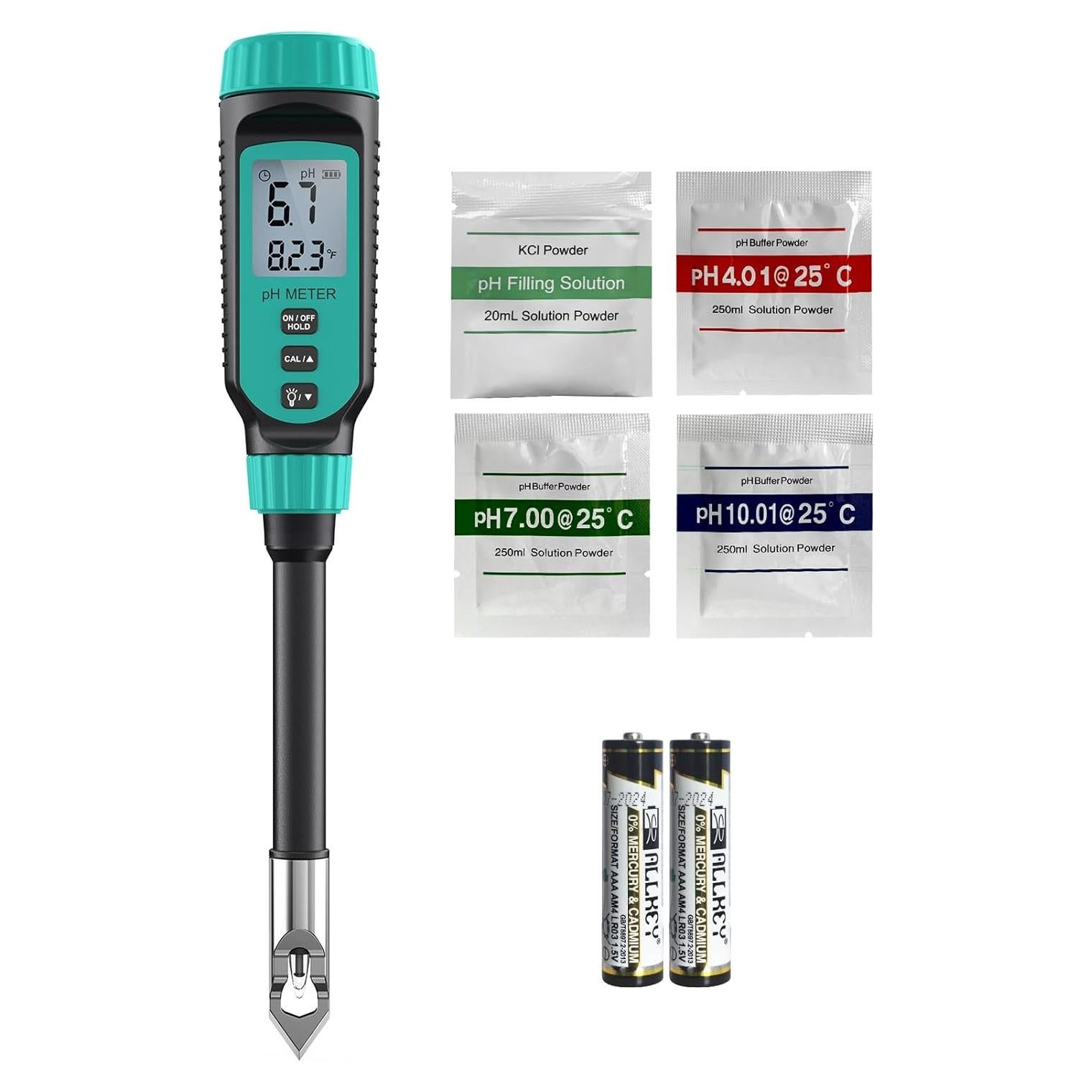 Medidor de pH Digital Tadeto TE027 para Suelo y Agua