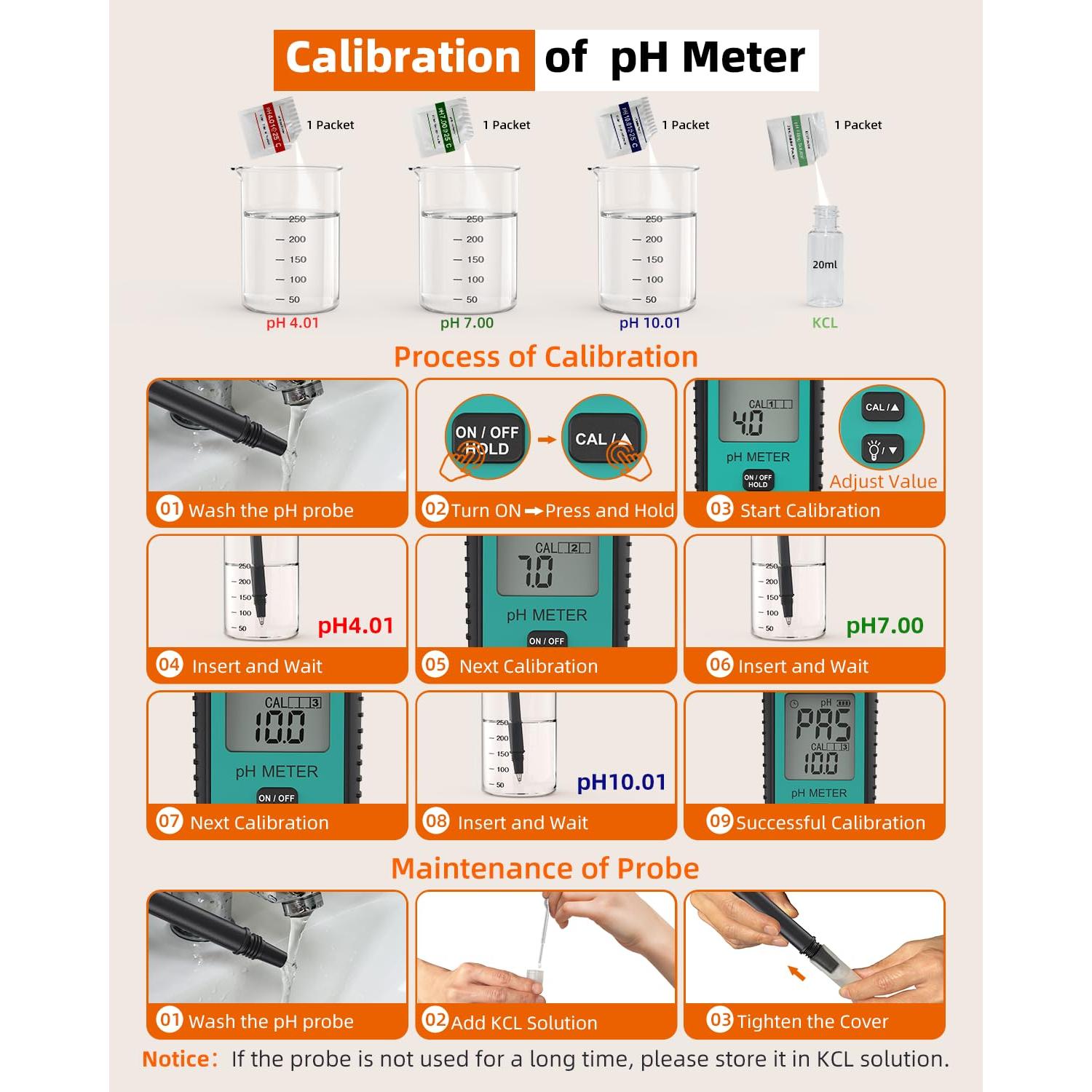 Medidor de pH Digital Tadeto TE027 para Suelo y Agua