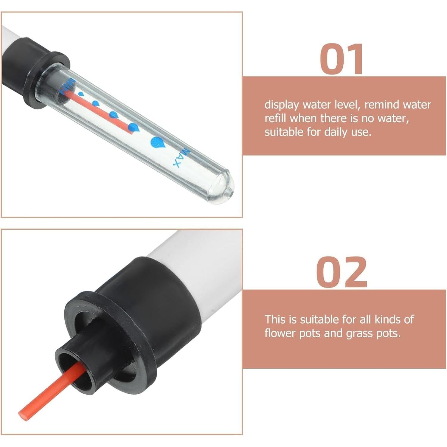 Indicadores de Nivel de Agua TUESMEILL 4 Piezas para Plantas