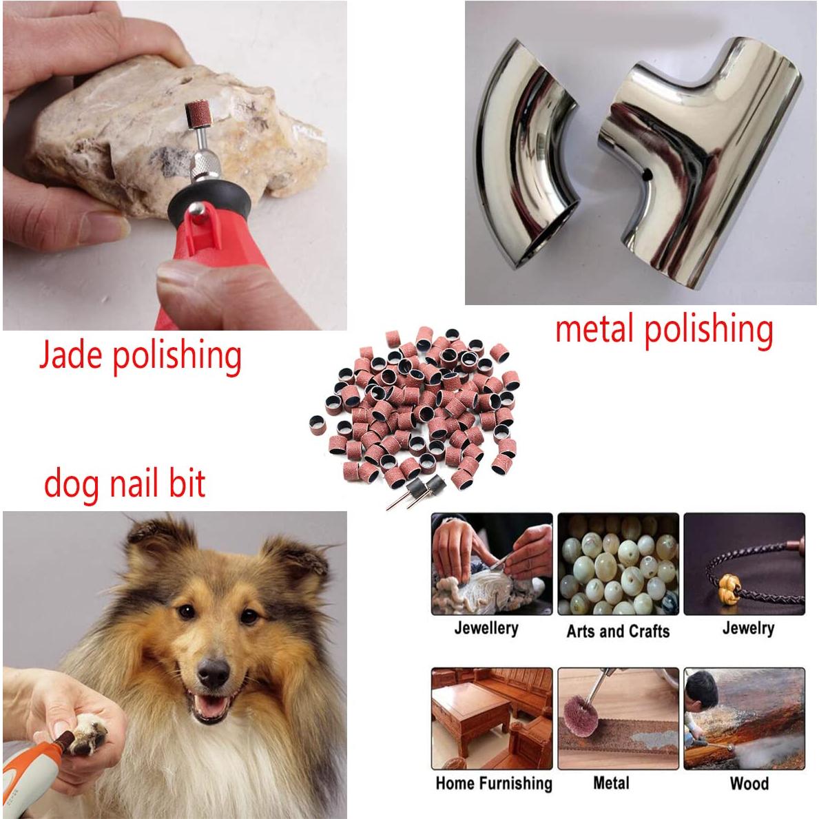 Juego de Mangas de Lijado Preamer 100 Piezas Grano 80