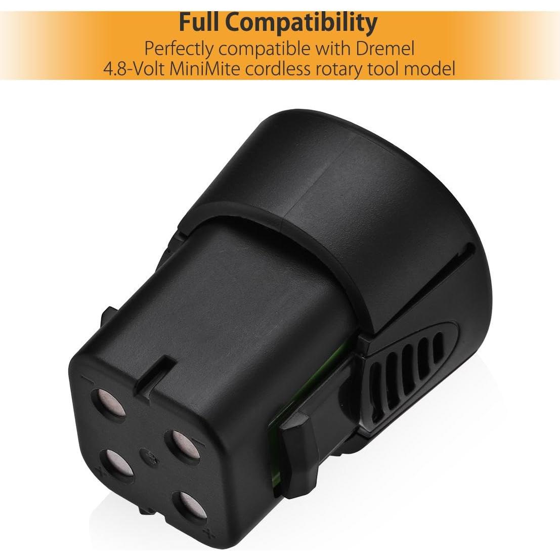 Batería de Reemplazo Powerextra 3000mAh 4.8V para Dremel 755-01