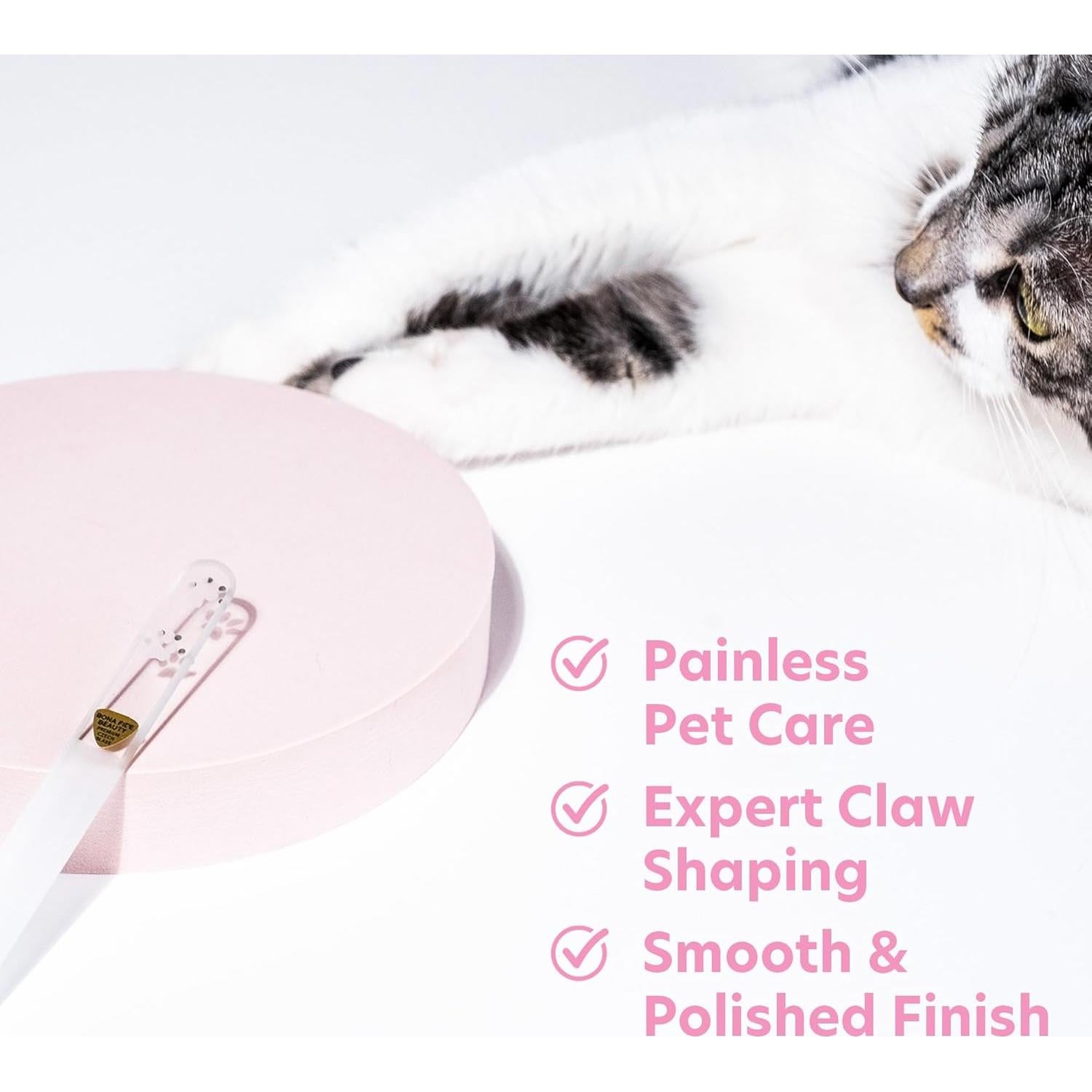 Lima de Uñas para Mascotas Bona Fide Beauty - Vidrio Checo 13cm