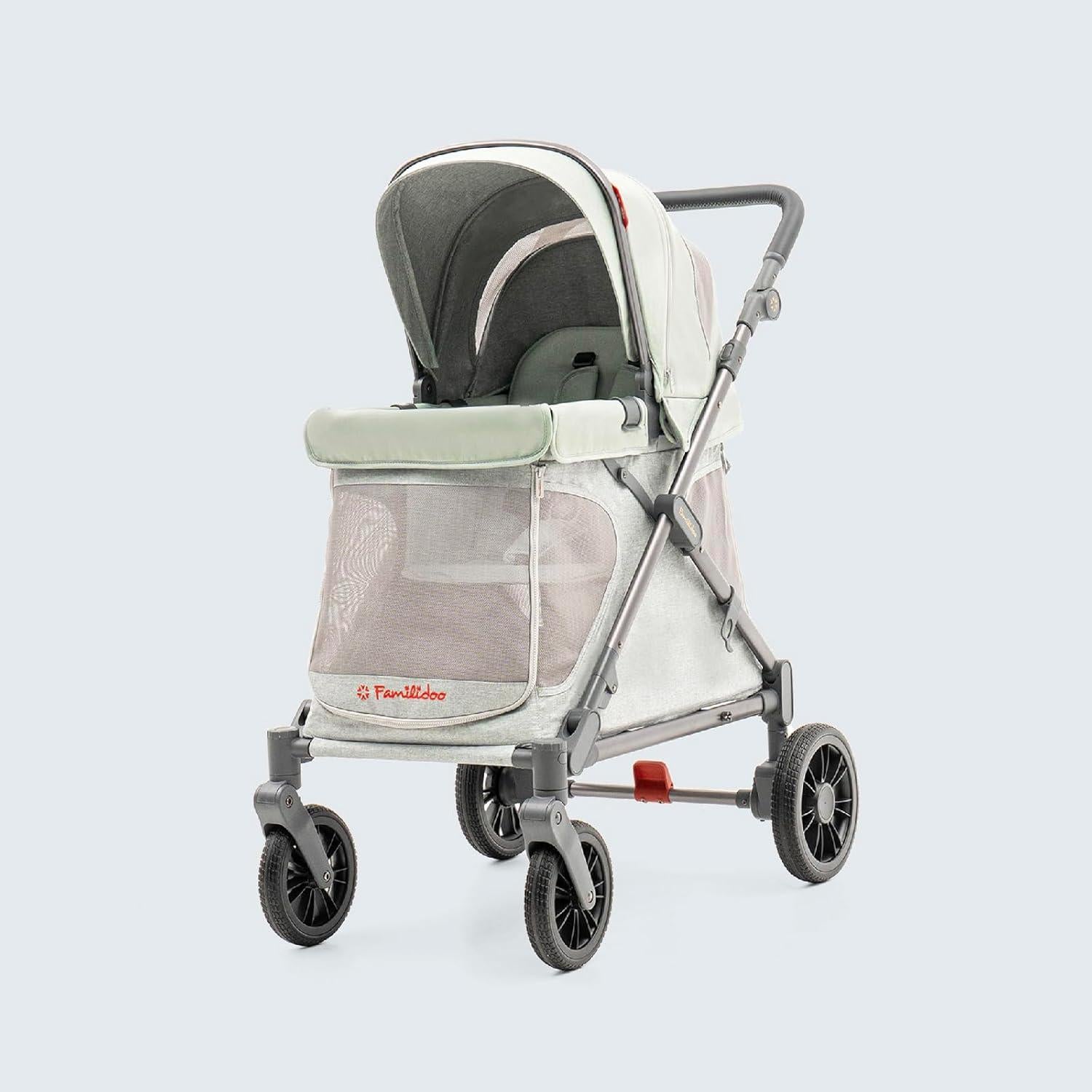 Carro Multifuncional Familidoo Q1 Plegable 10 kg Verde Salvia