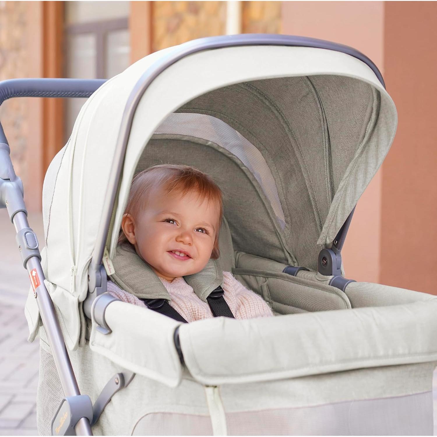 Carro Multifuncional Familidoo Q1 Plegable 10 kg Verde Salvia