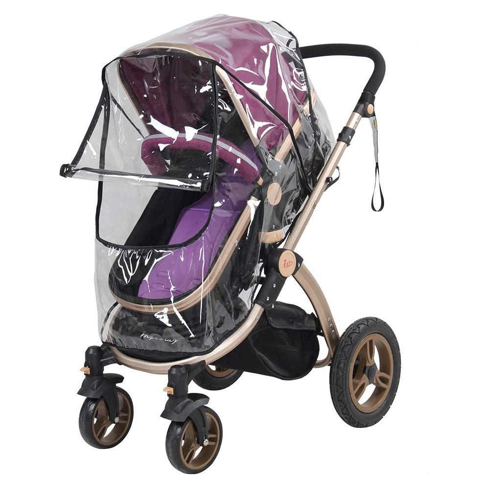 Cubierta de Lluvia para Cochecito de Bebé AYNEFY PVC Transparente